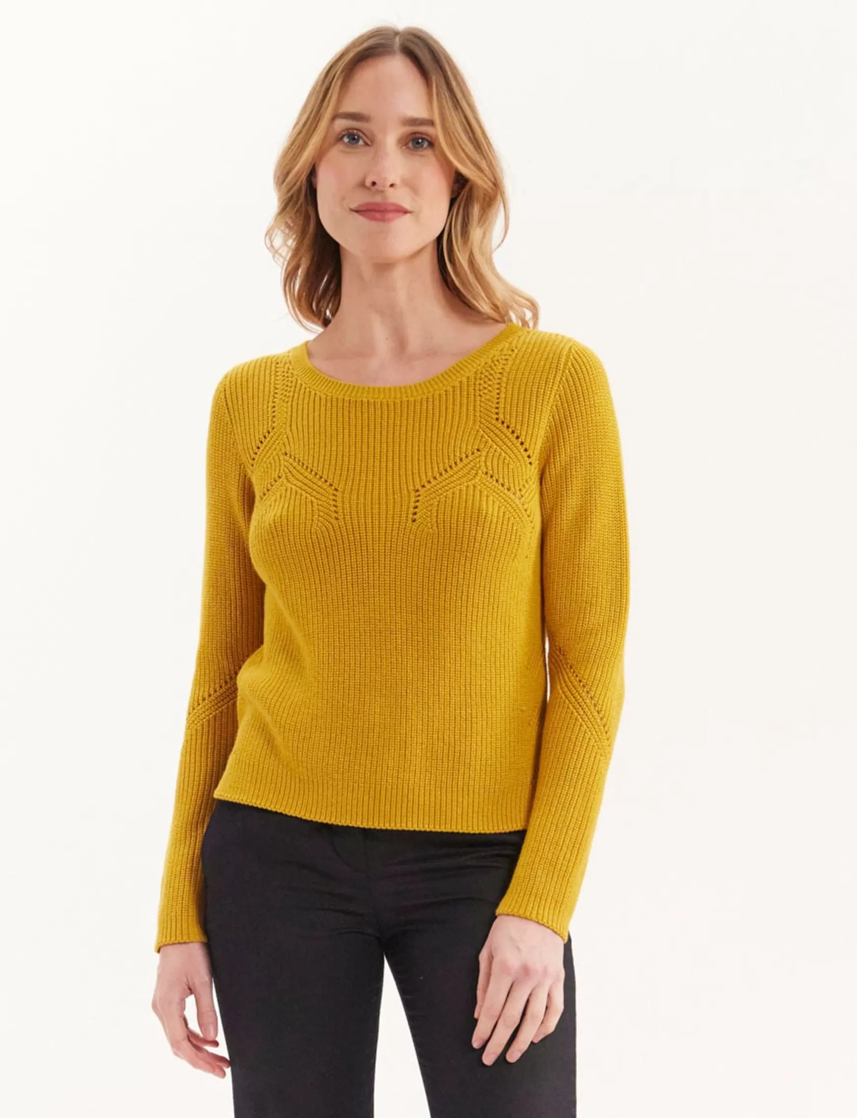 Ines de la Fressange Paris Agathe mustard jumper Fashion