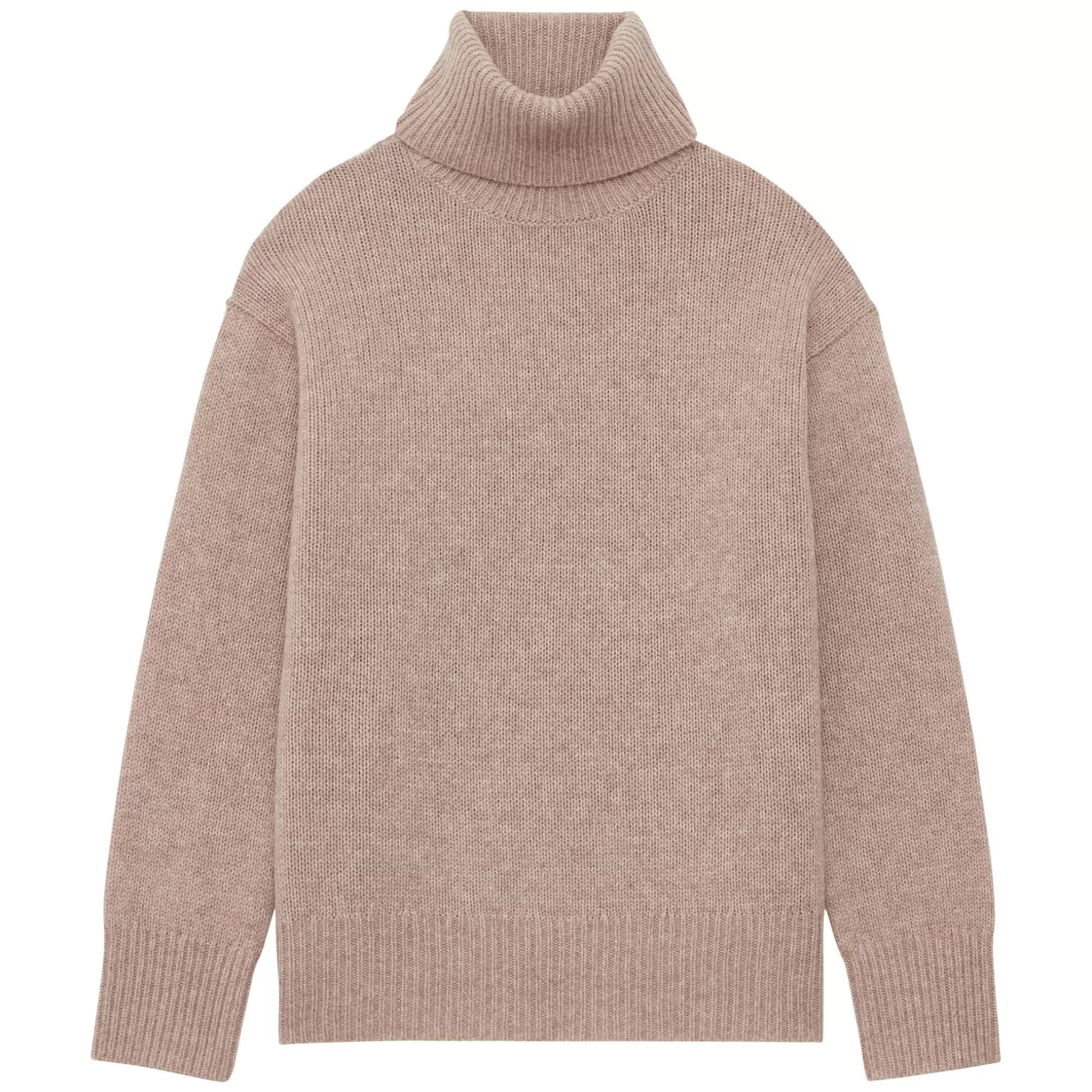 Ines de la Fressange Paris Aiden turtleneck jumper in beige wool and cashmere Flash Sale
