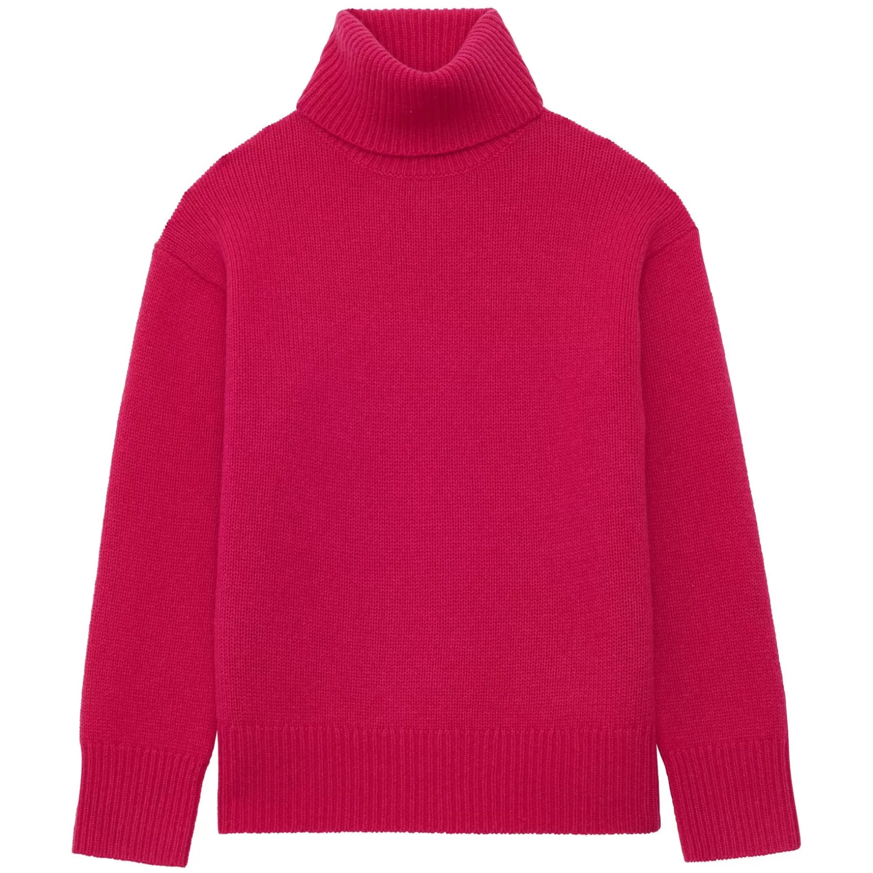 Ines de la Fressange Paris Aiden turtleneck jumper in fuchsia wool and cashmere Best