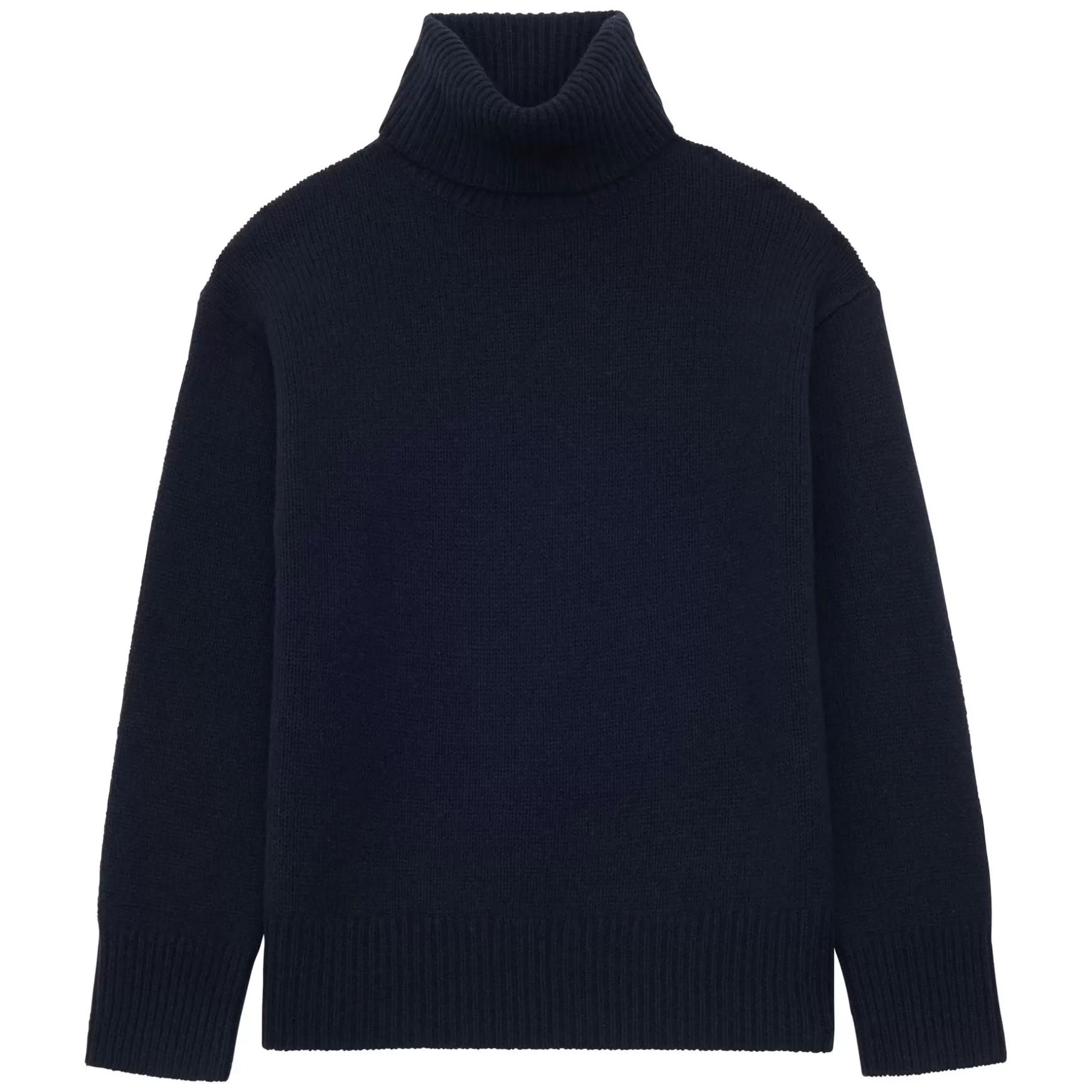 Ines de la Fressange Paris Aiden wool and cashmere turtleneck jumper Navy blue Cheap