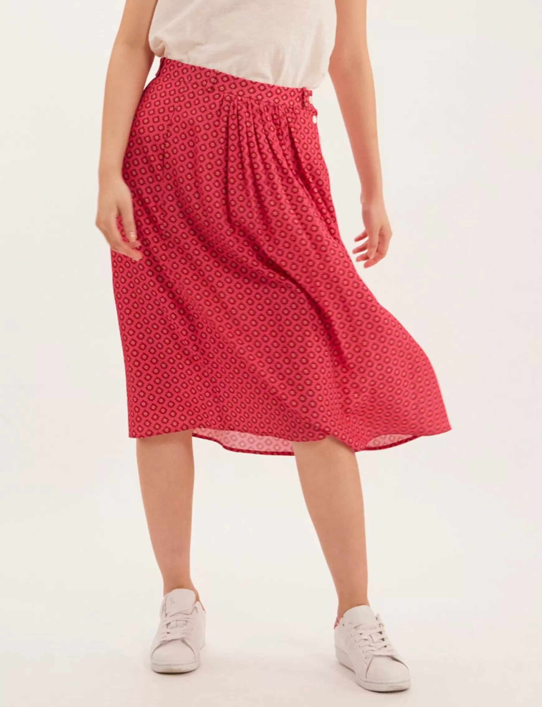 Ines de la Fressange Paris Alix pink skirt Best