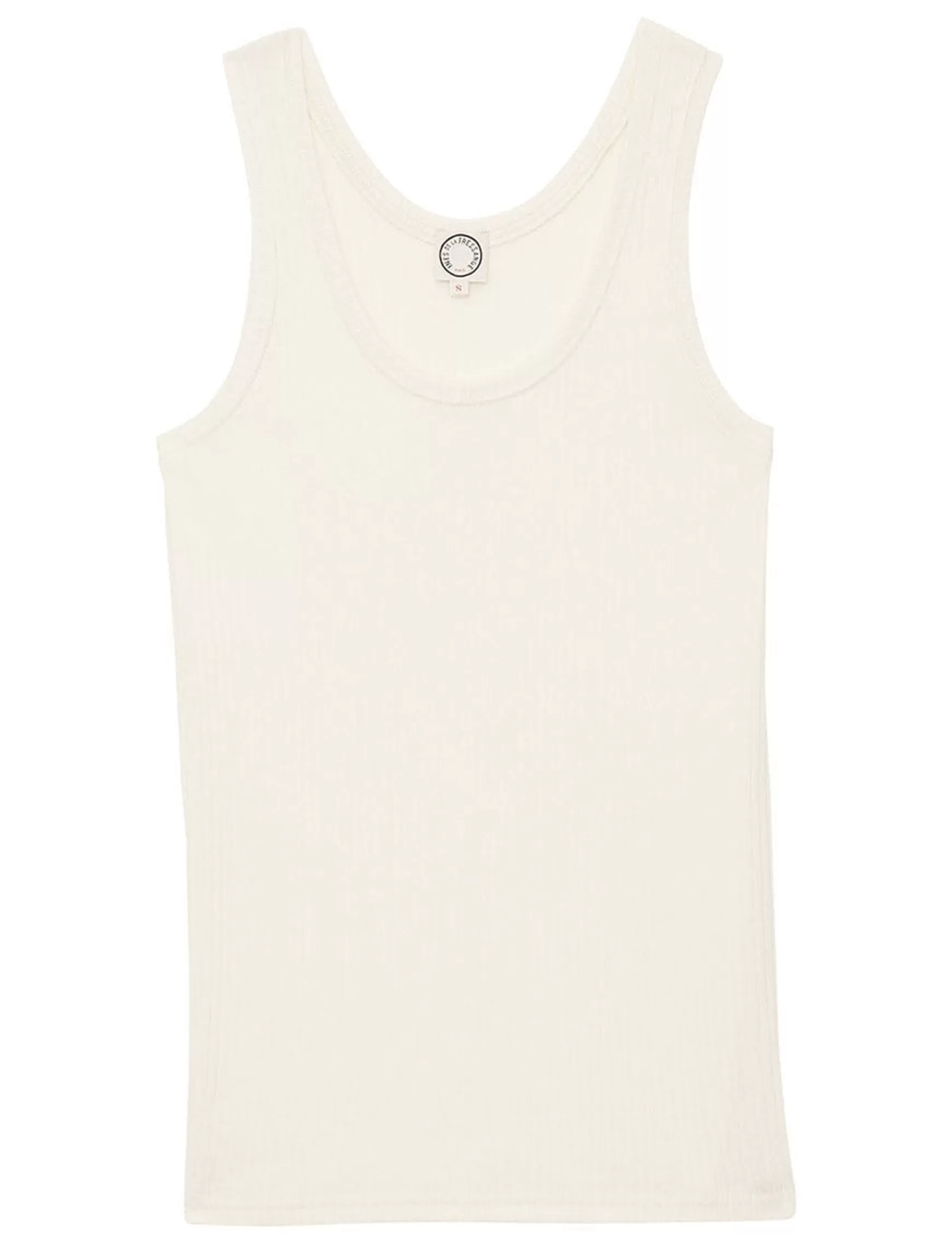 Ines de la Fressange Paris Amelie tank top in ivory jersey Clearance