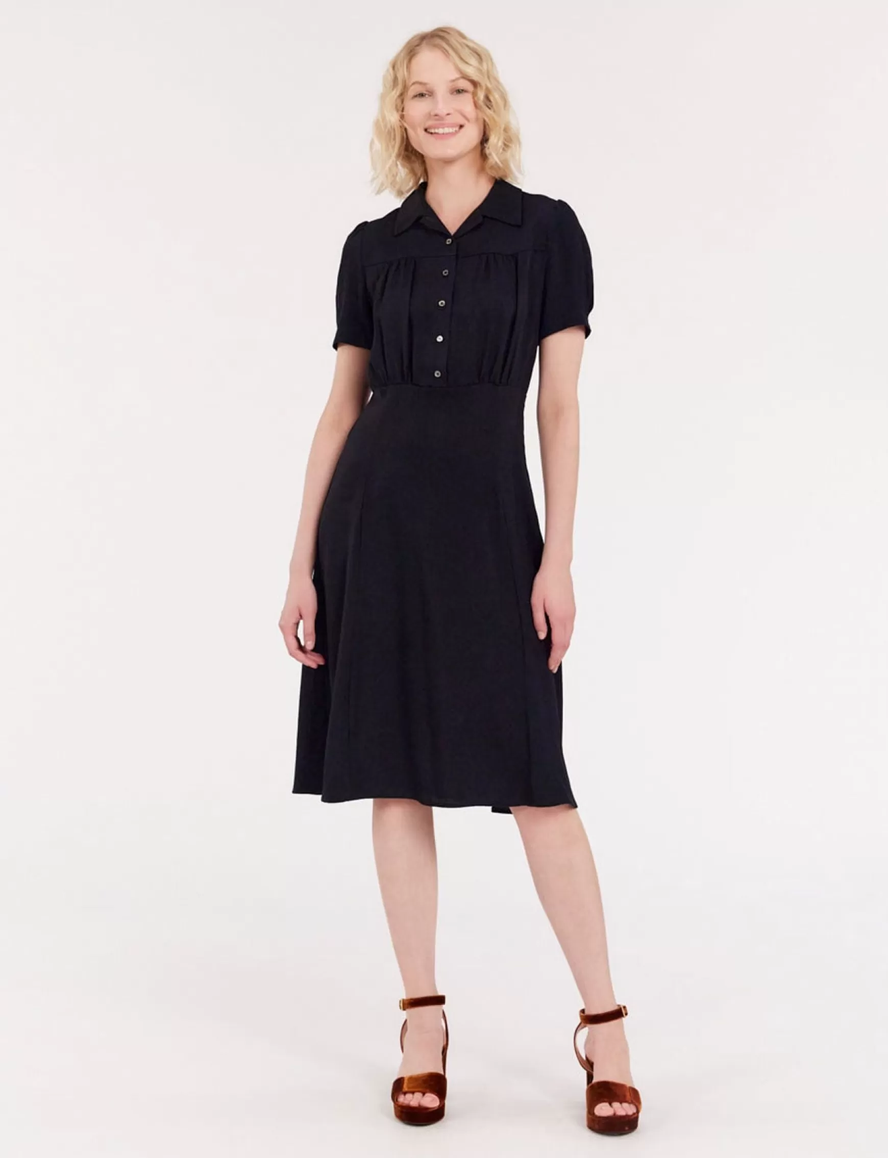Ines de la Fressange Paris Angèle navy blue dress Store