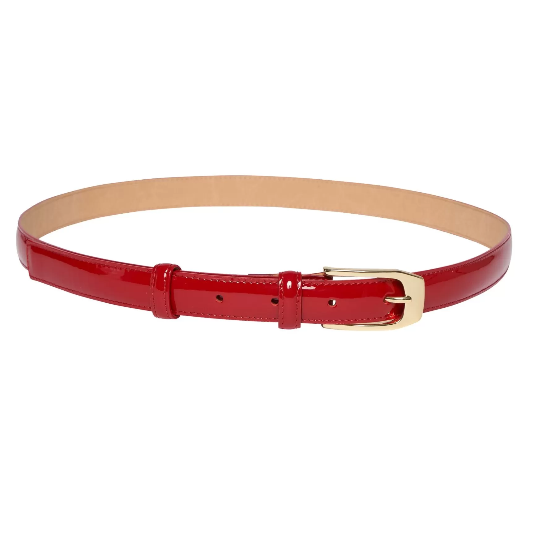 Ines de la Fressange Paris Aurelia red patent leather belt Cheap
