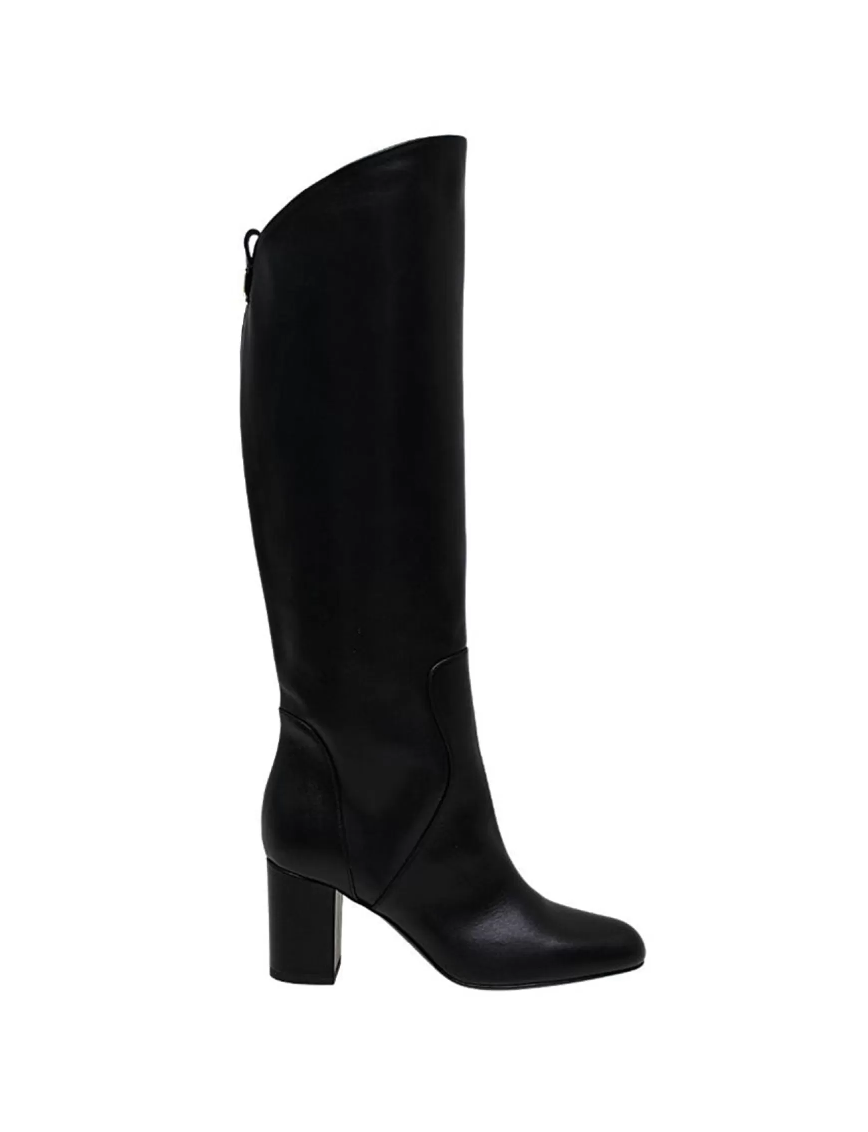 Ines de la Fressange Paris Black heel boot in calf leather Online