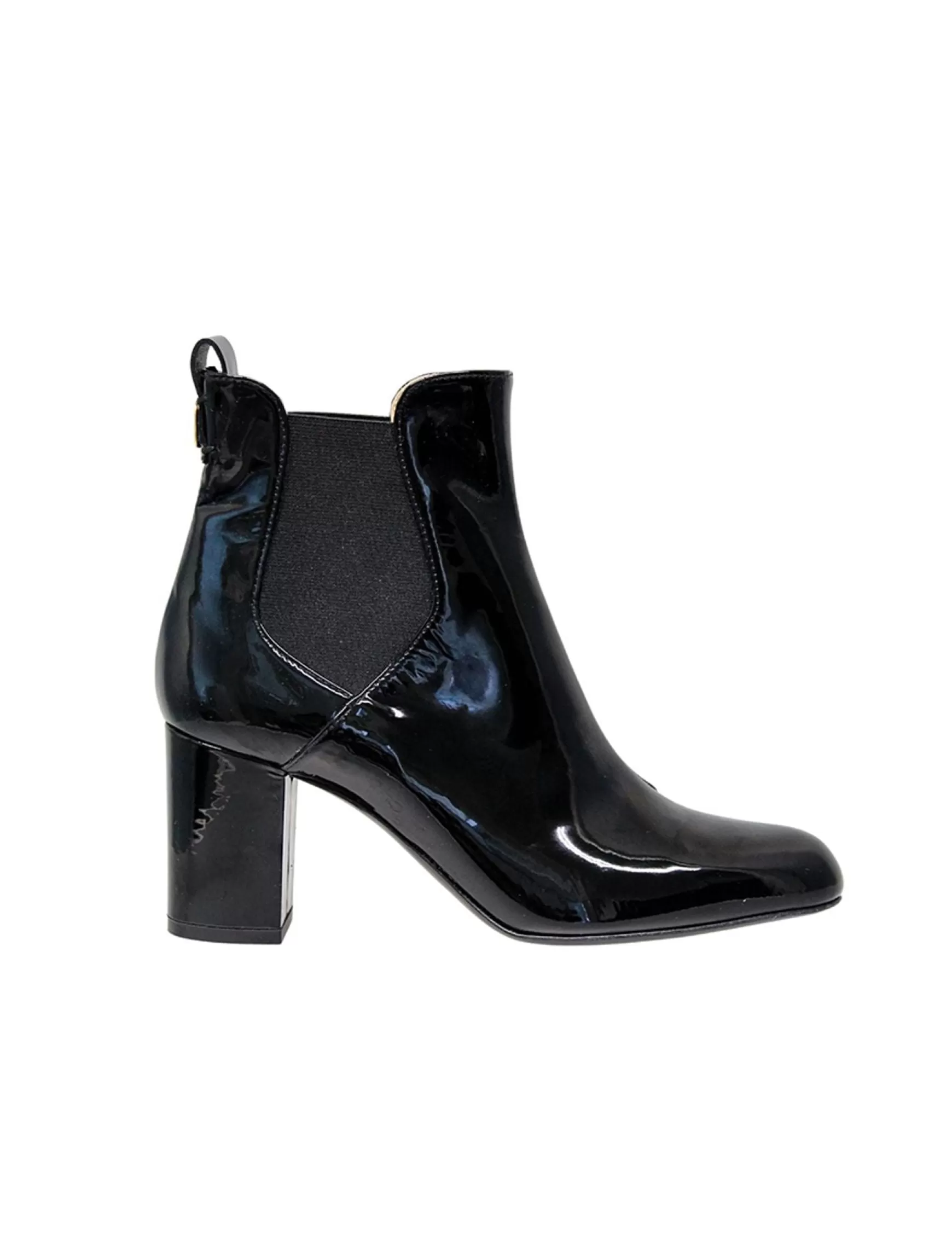 Ines de la Fressange Paris Black leather ankle boot Outlet