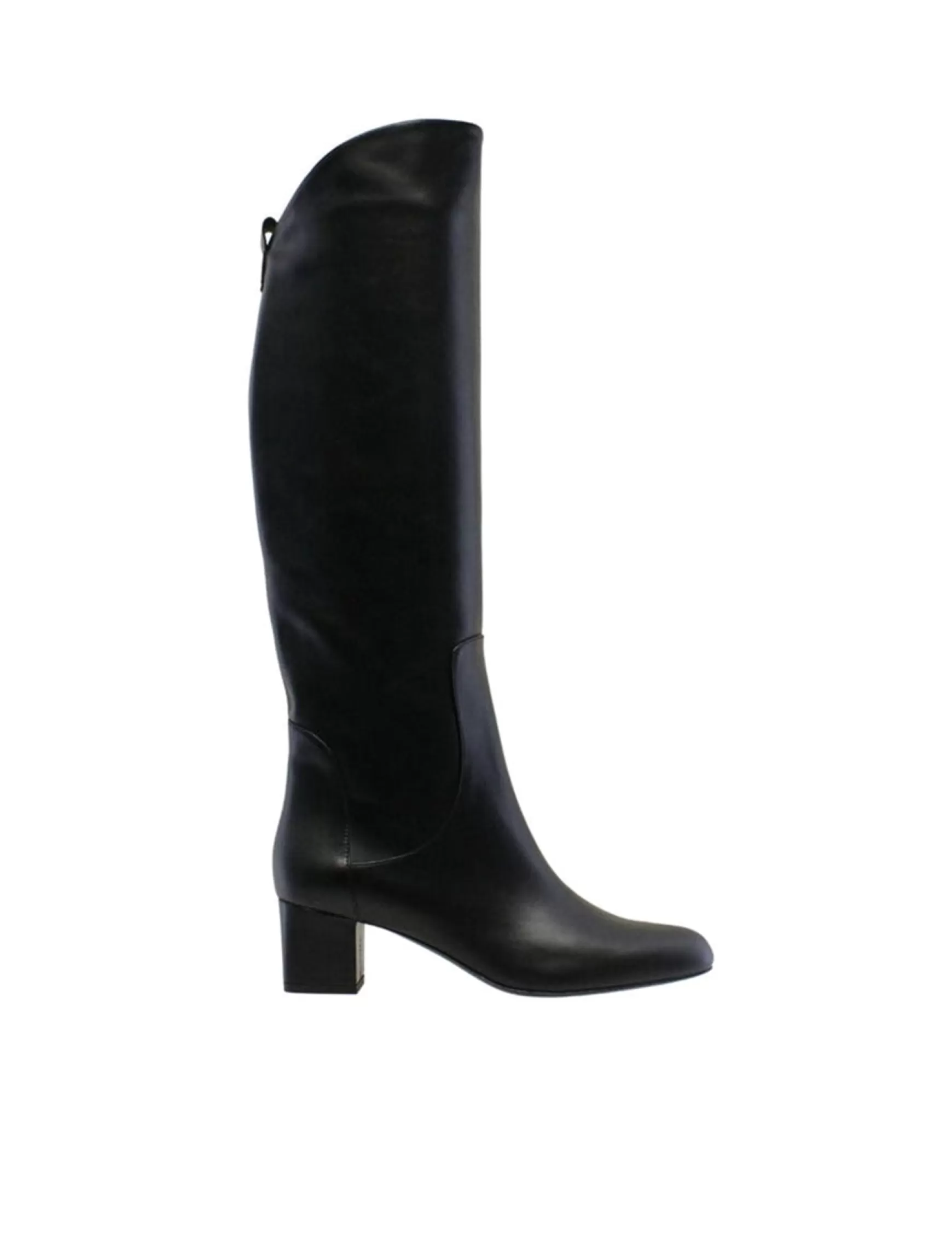Ines de la Fressange Paris Black leather heeled boot Fashion