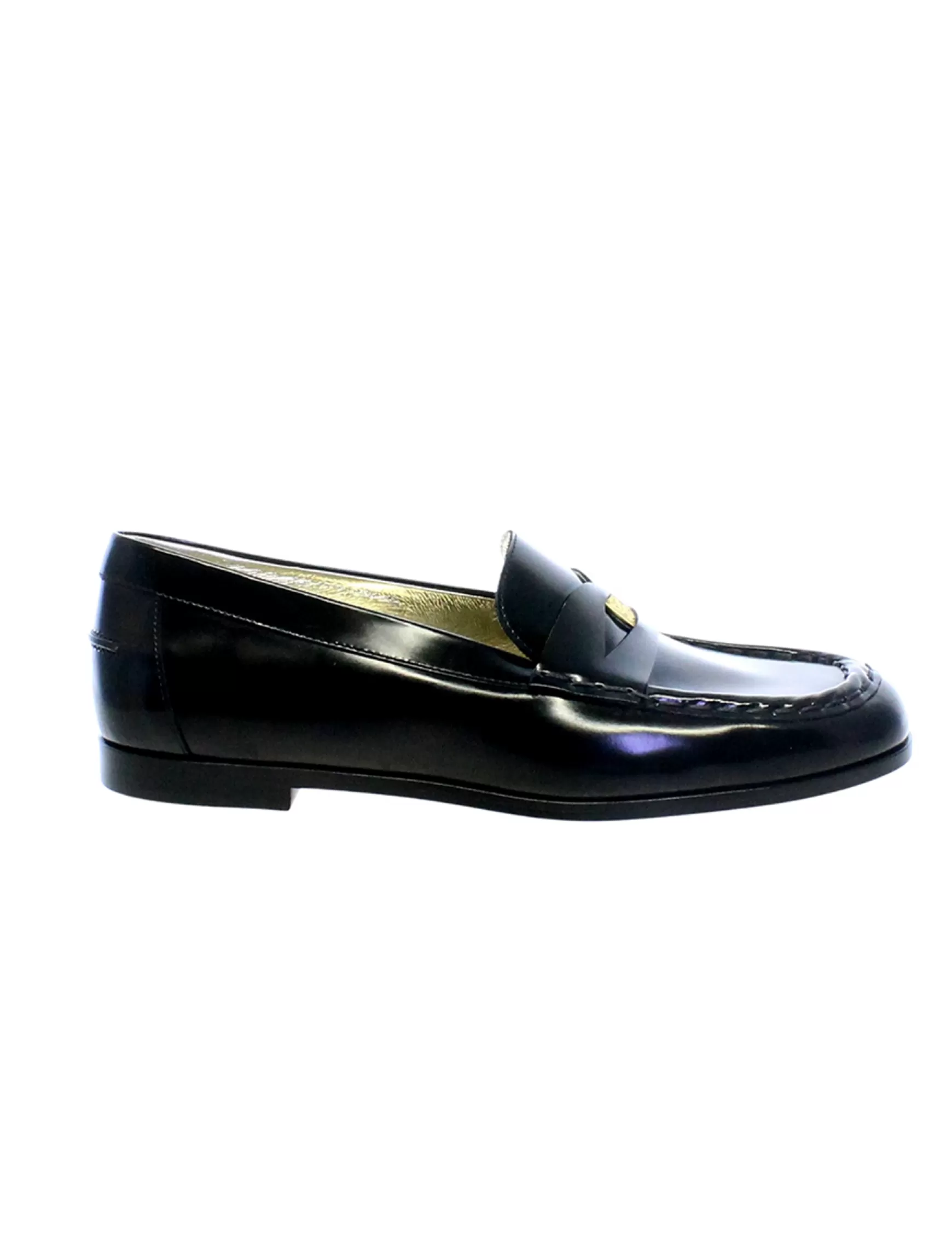 Ines de la Fressange Paris Black leather loafer Online
