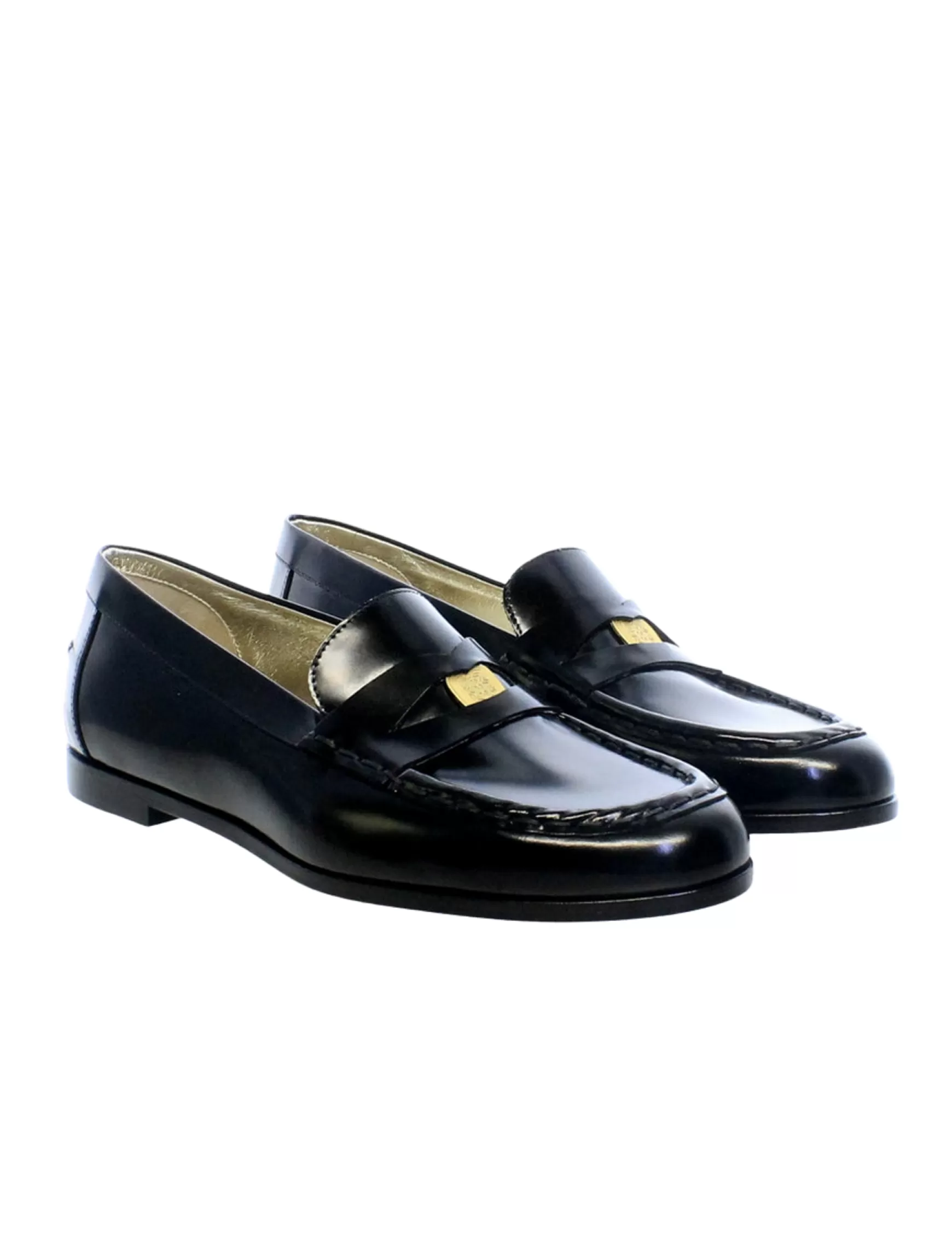 Ines de la Fressange Paris Black leather loafer Online