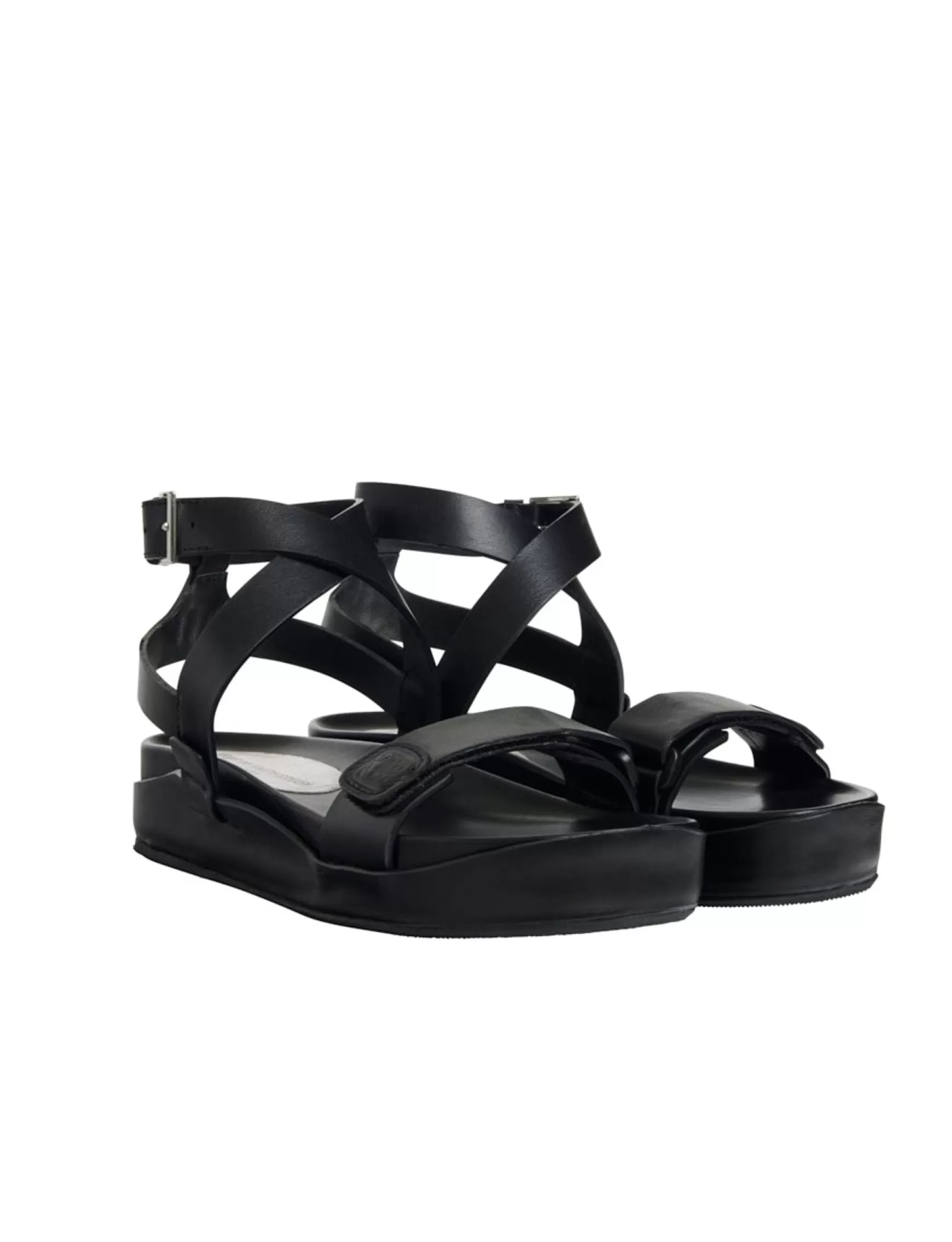 Ines de la Fressange Paris Black platform sandal Discount