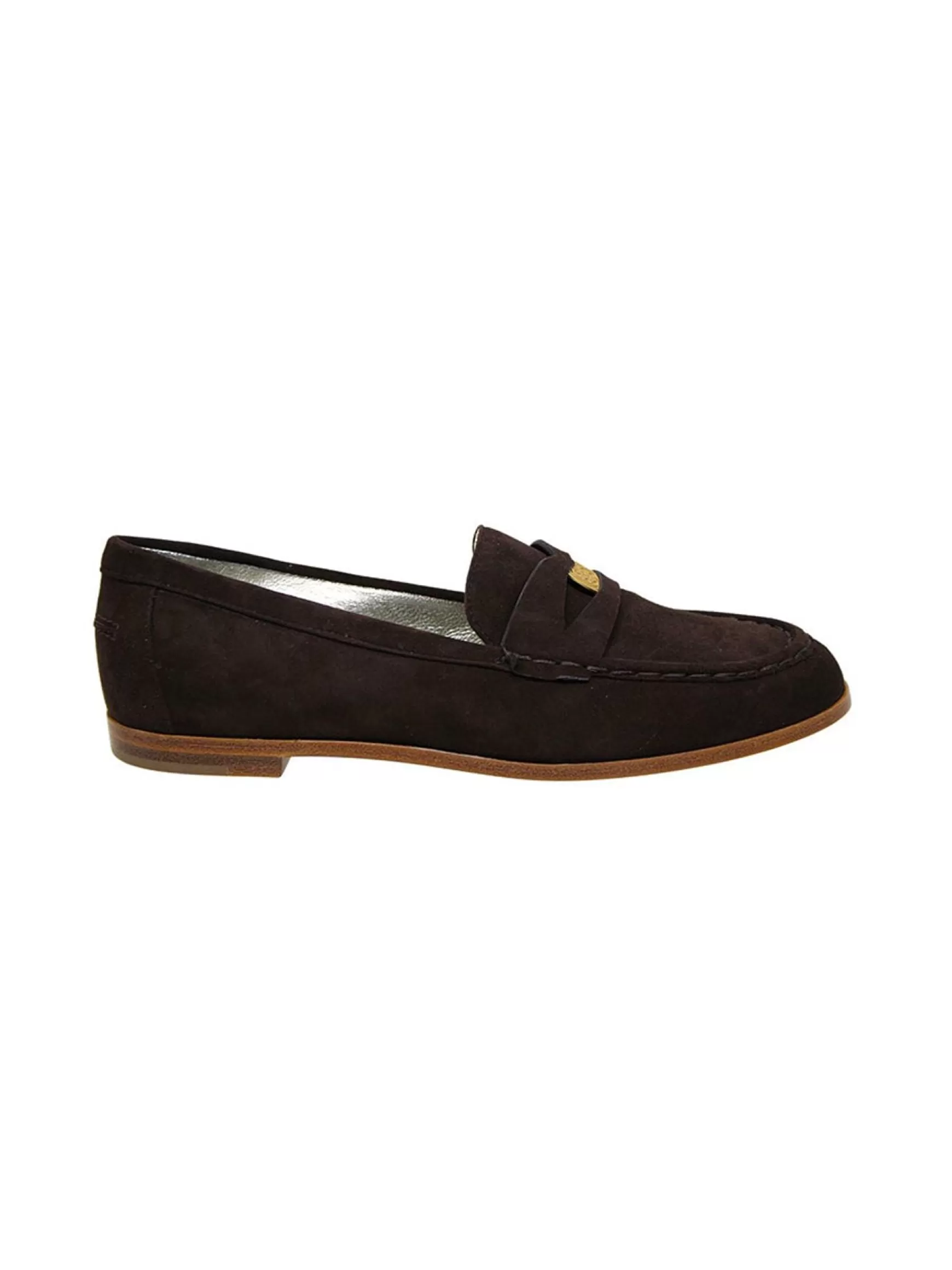 Ines de la Fressange Paris Brown suede loafer New