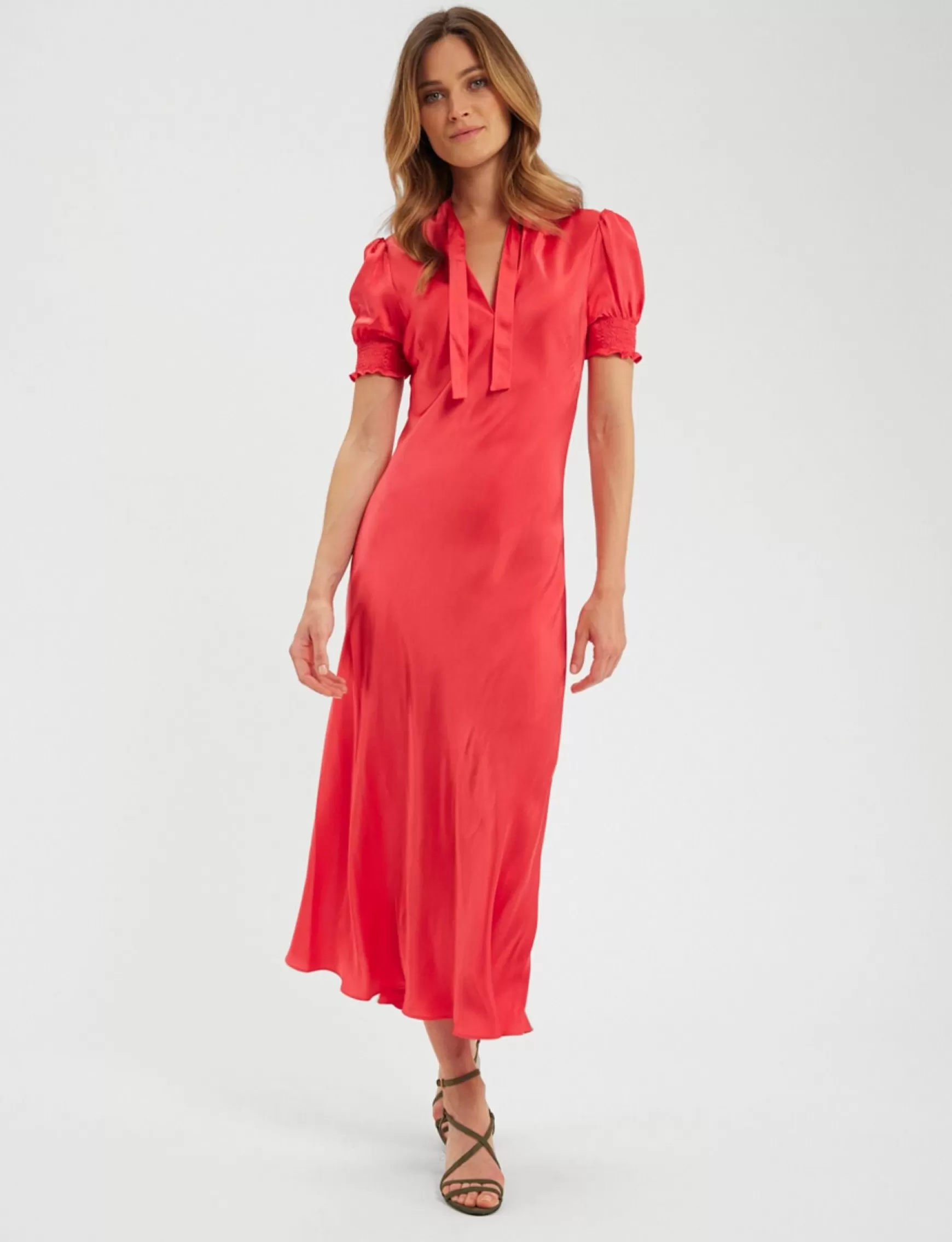 Ines de la Fressange Paris CERISE COCKTAIL DRESS Discount