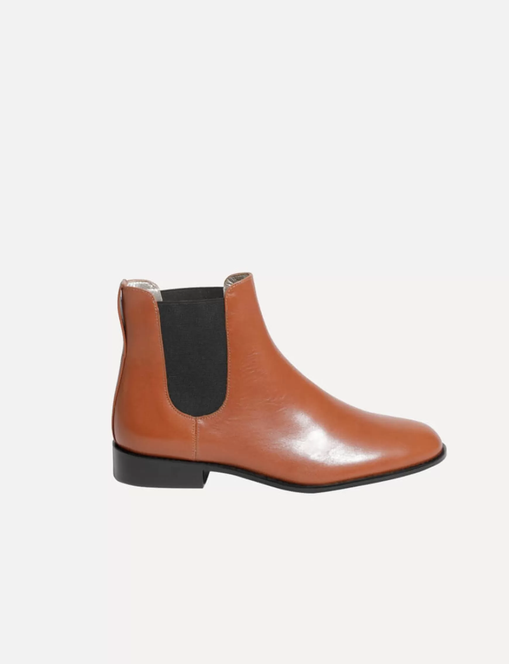 Ines de la Fressange Paris Chelsea boots in camel leather Outlet
