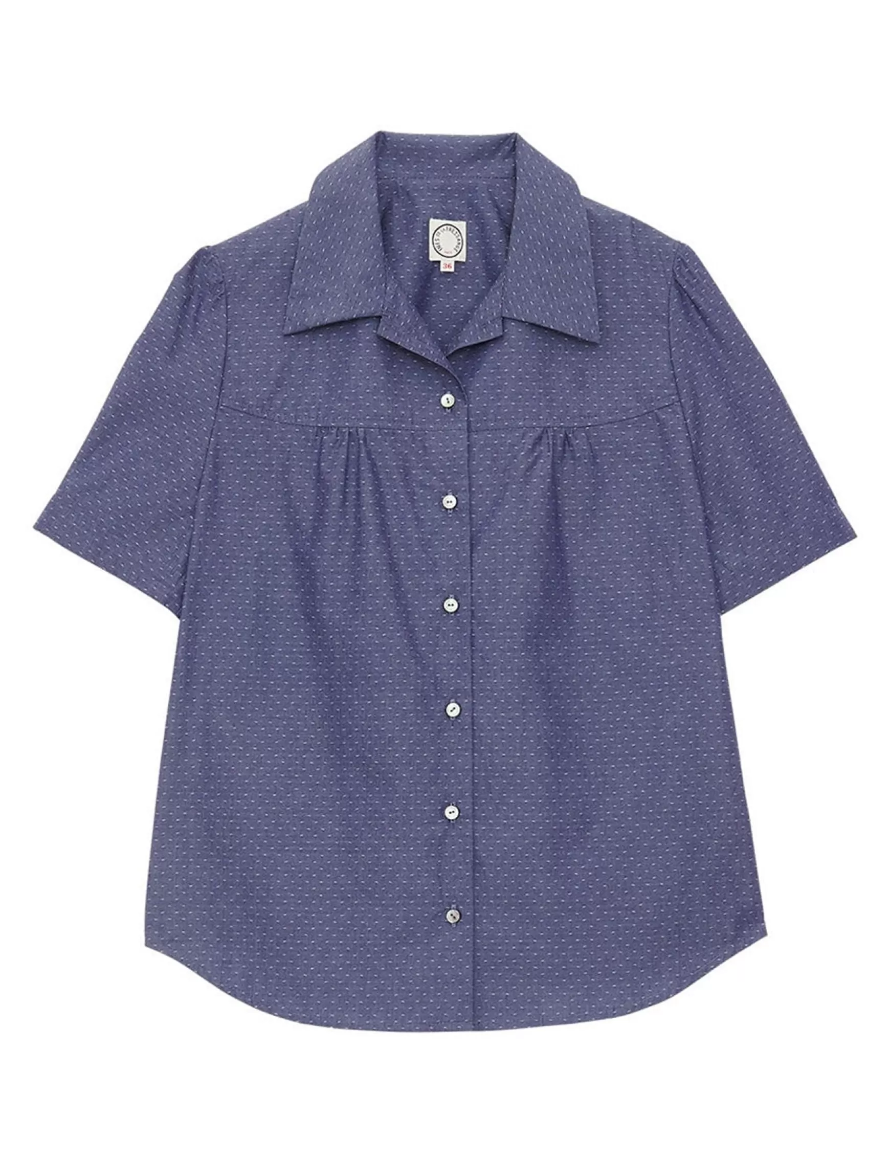 Ines de la Fressange Paris Constance blue blouse Discount