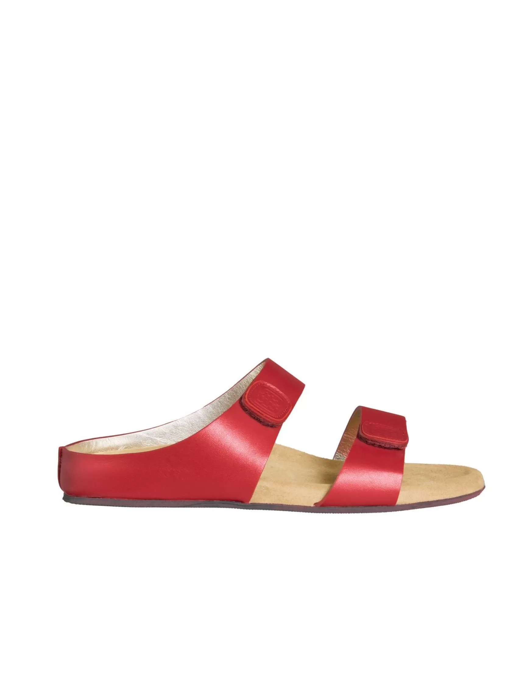 Ines de la Fressange Paris Delia red leather mules Sale