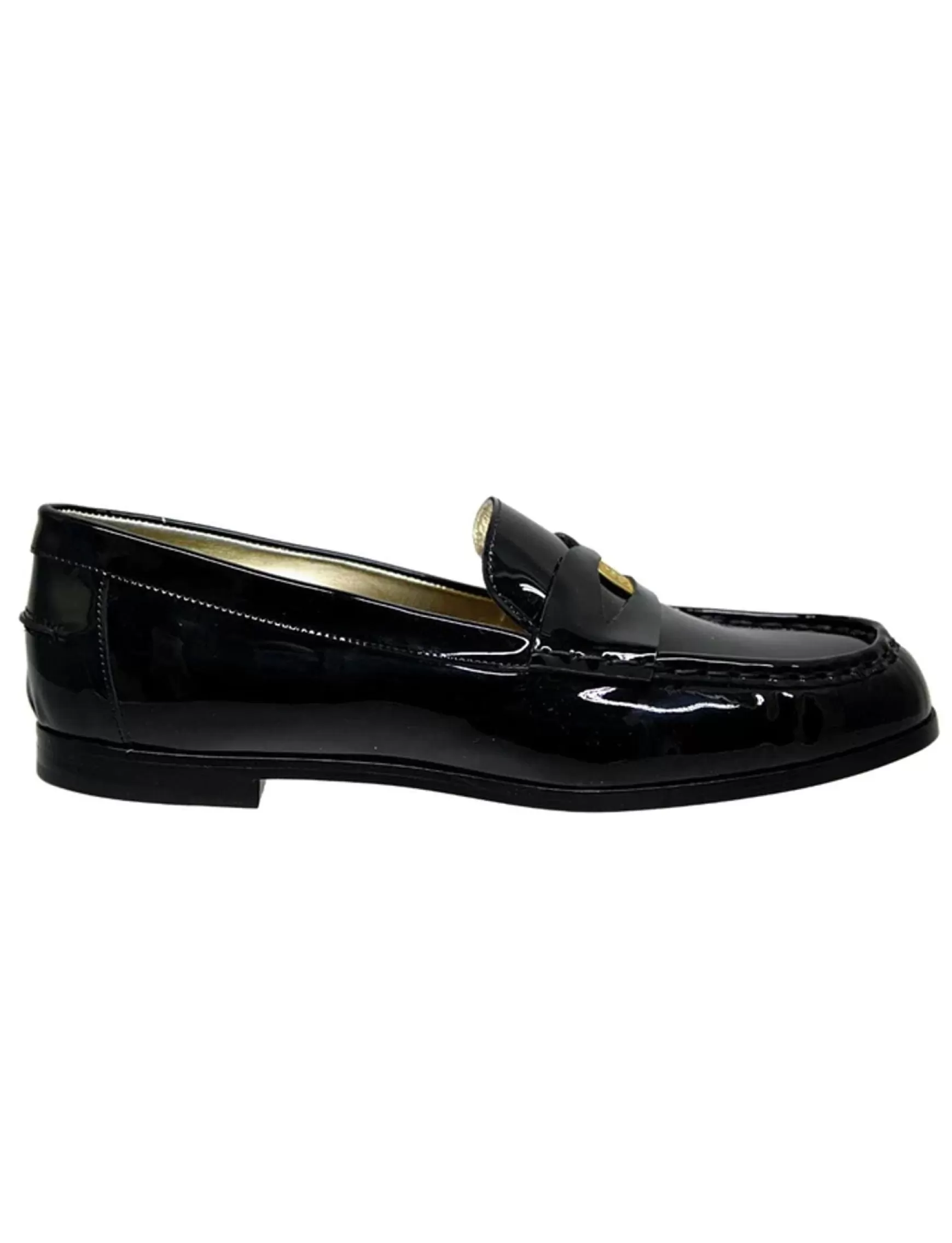 Ines de la Fressange Paris Elvire black patent leather loafer Sale
