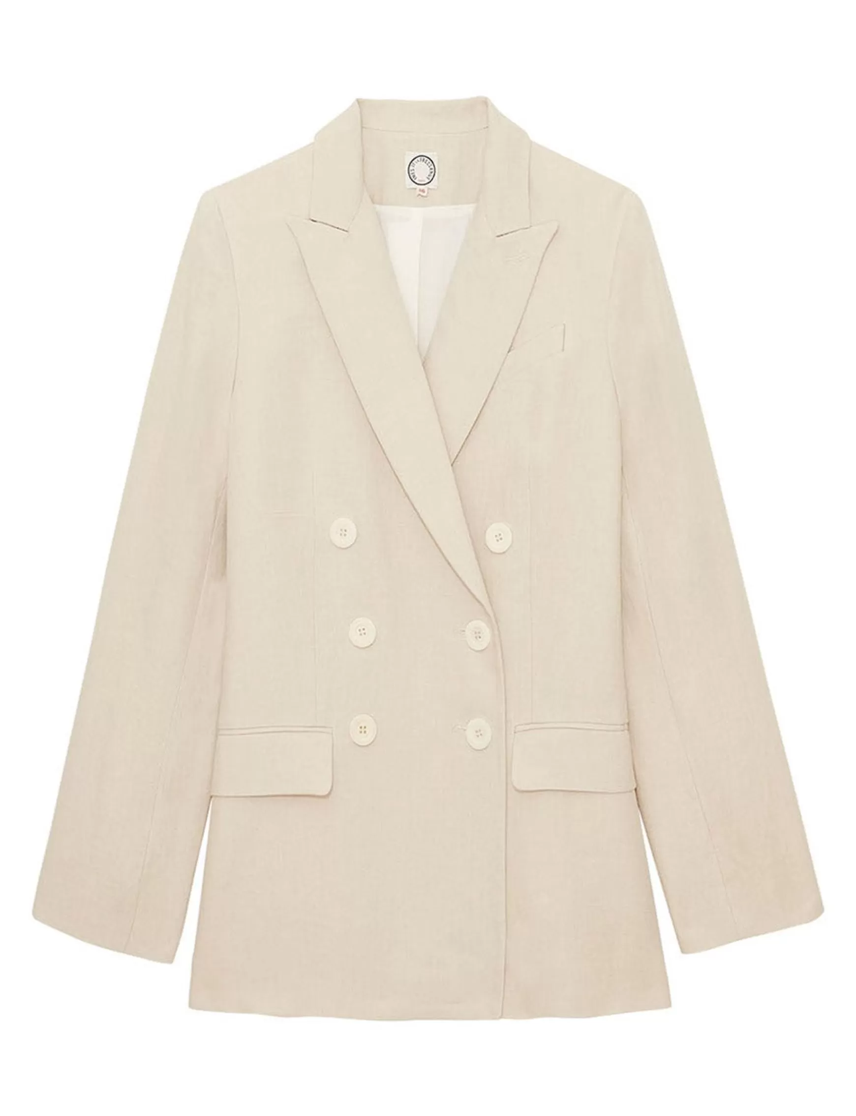 Ines de la Fressange Paris Ezio jacket in sandy linen Sale