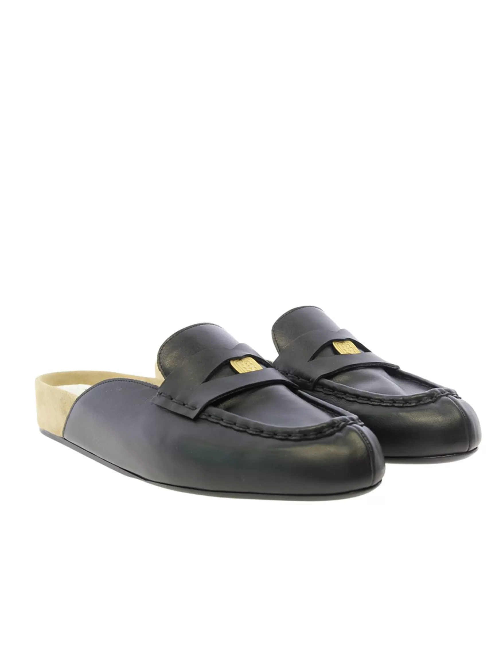 Ines de la Fressange Paris Flavie leather moccasin Black Flash Sale