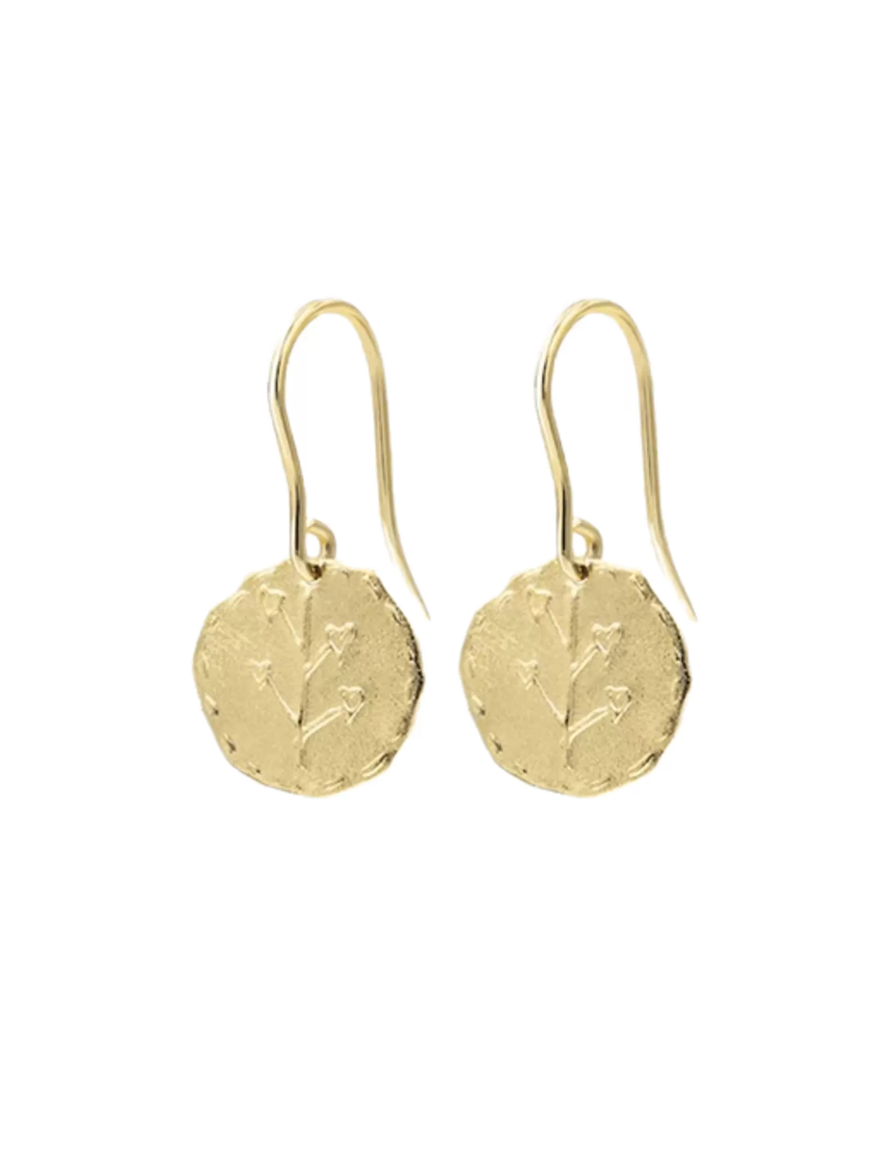 Ines de la Fressange Paris Gold-plated Lutece hearts earrings Fashion