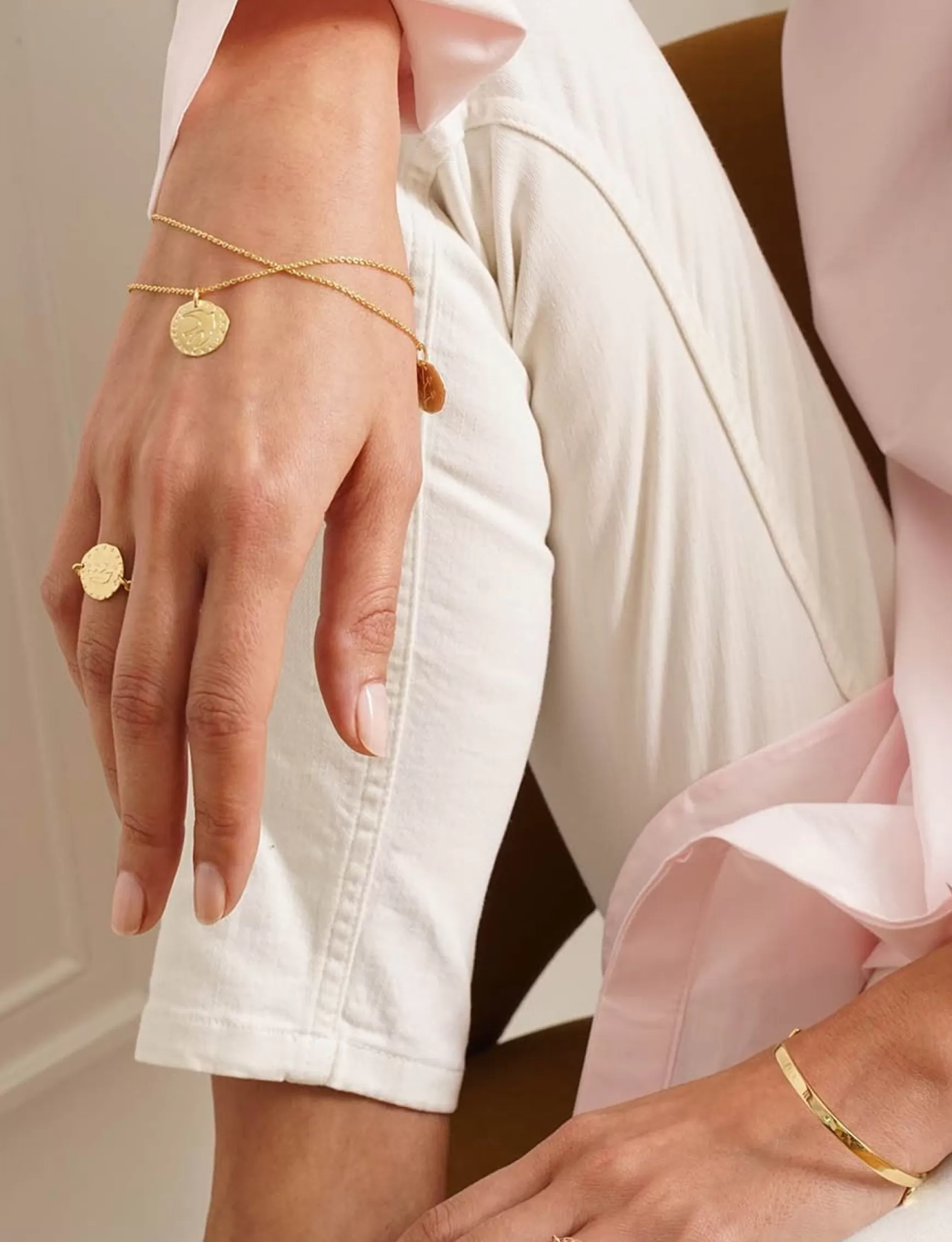 Ines de la Fressange Paris Gold-plated Lutetia crown bracelet Cheap