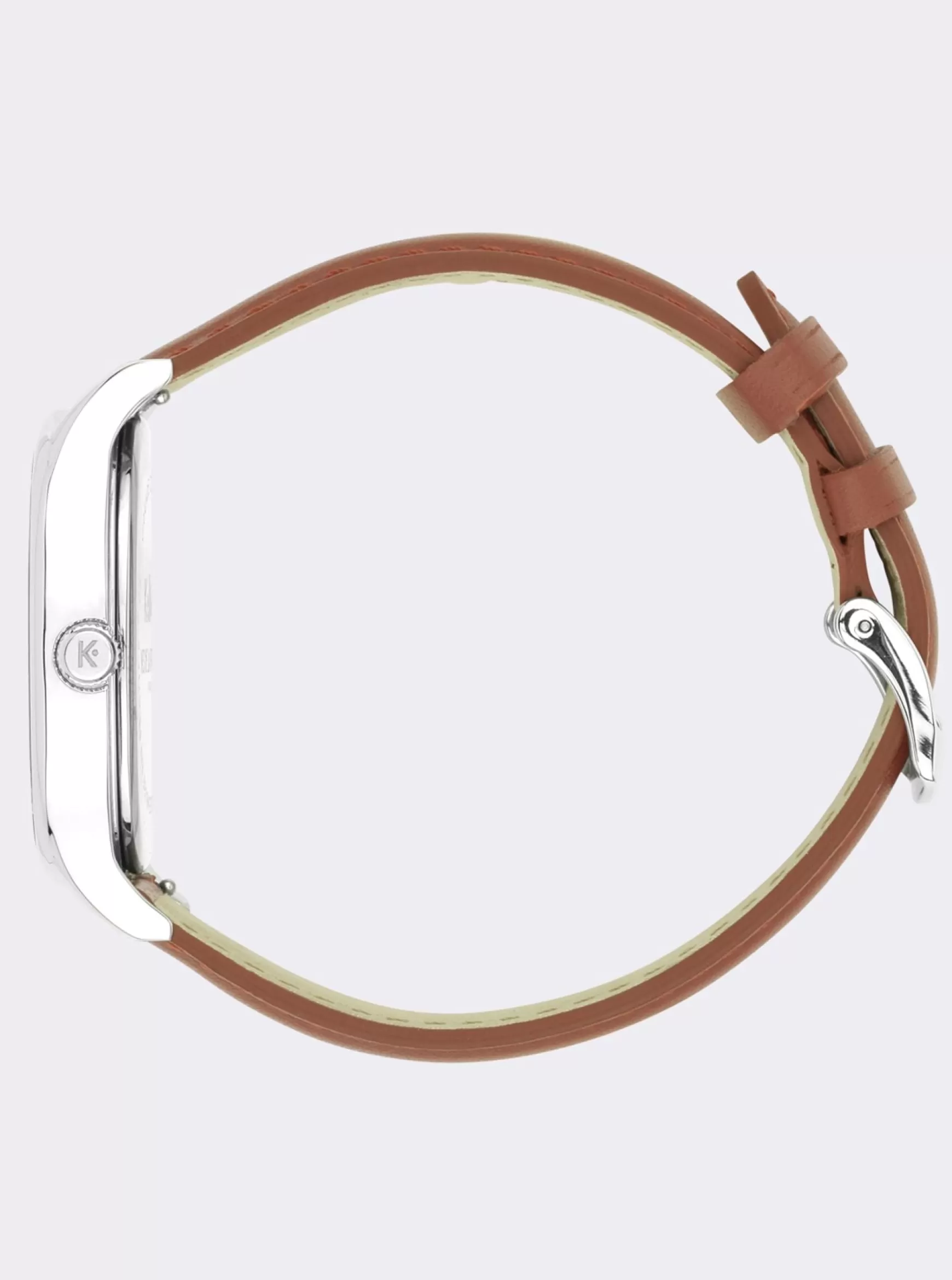 Ines de la Fressange Paris Grande Colorama camel watch Kelton x New