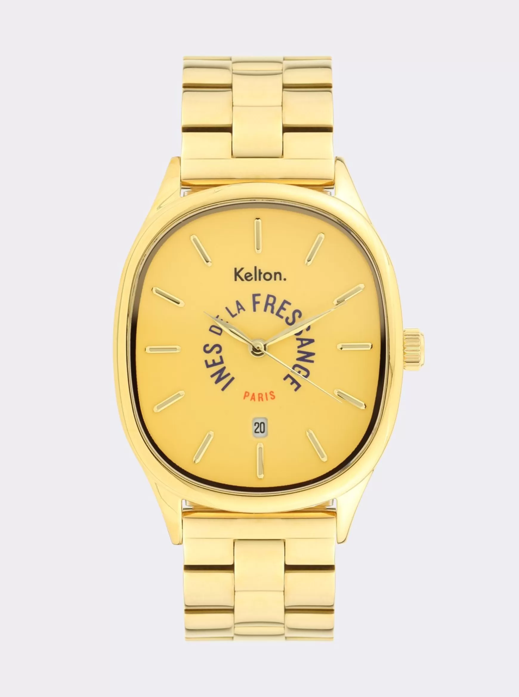 Ines de la Fressange Paris Grande Colorama gold watch Kelton x Clearance