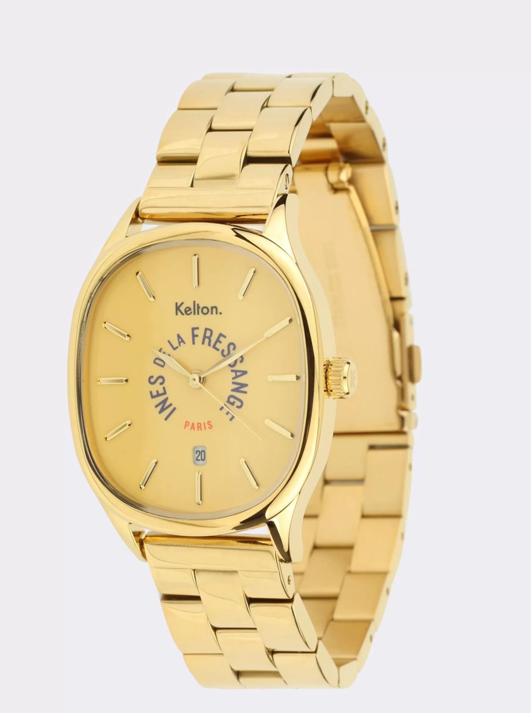 Ines de la Fressange Paris Grande Colorama gold watch Kelton x Clearance