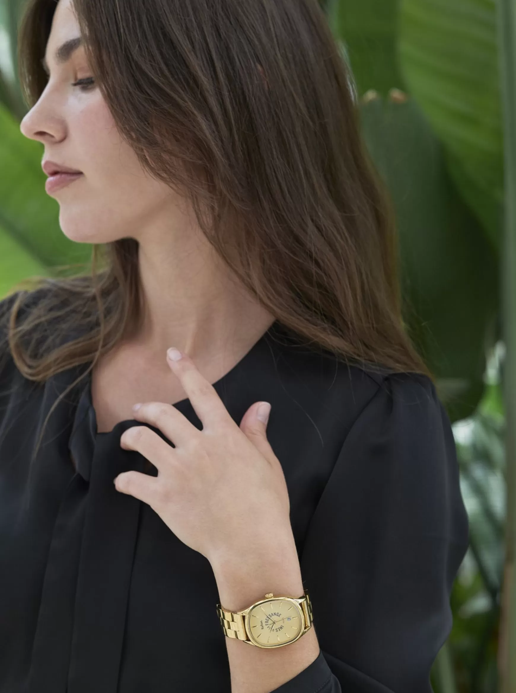 Ines de la Fressange Paris Grande Colorama gold watch Kelton x Clearance