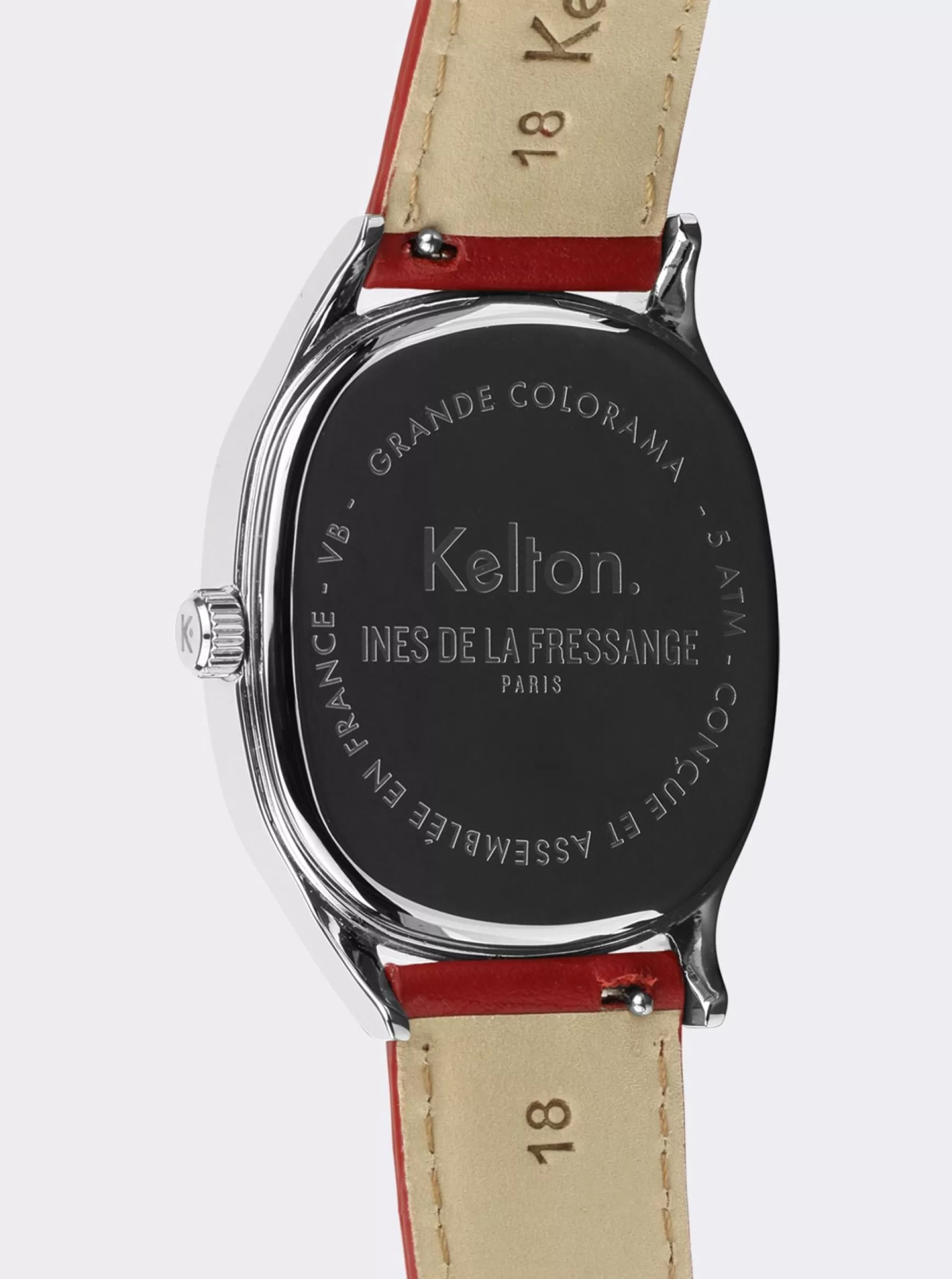Ines de la Fressange Paris Grande Colorama red watch Kelton x Best Sale