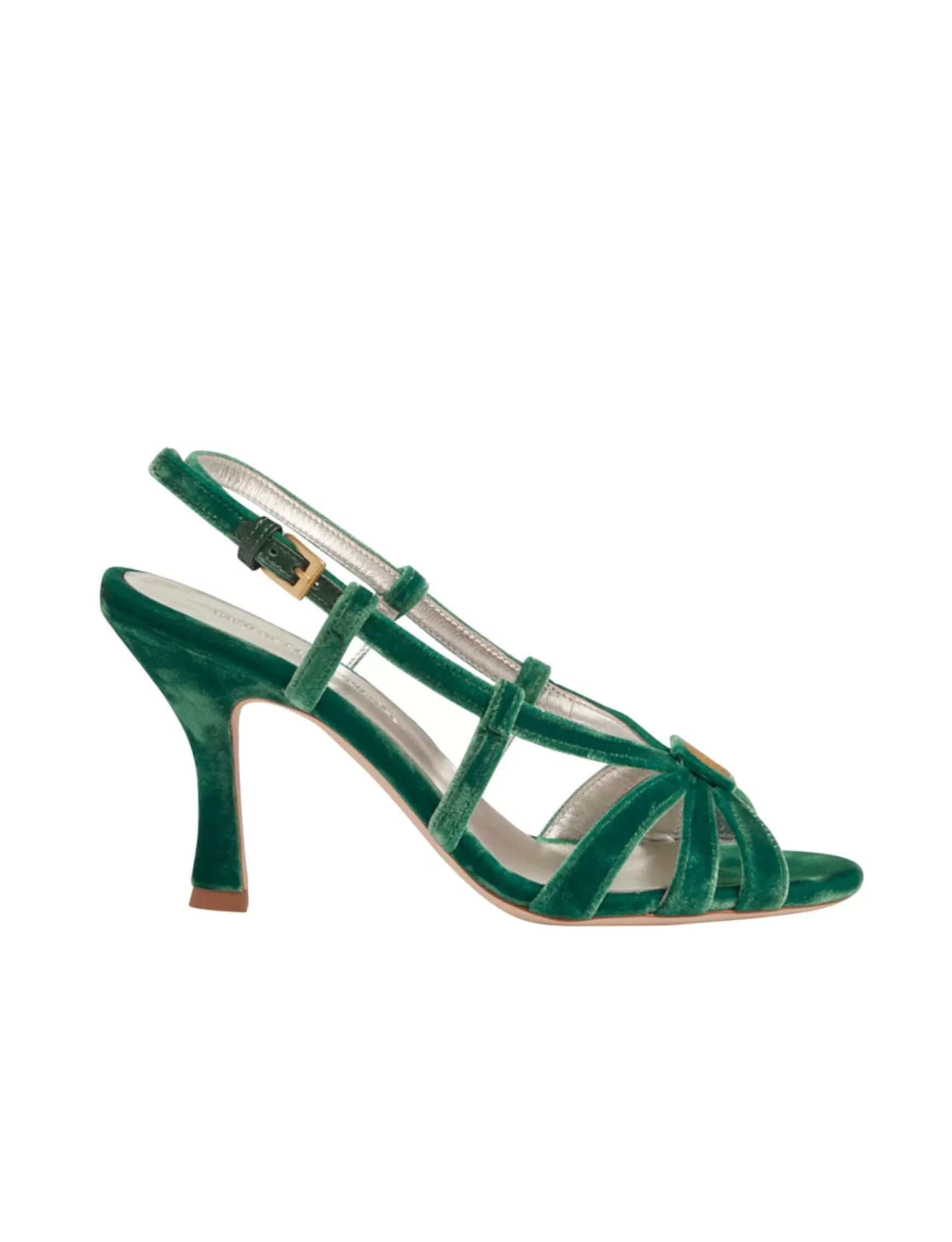 Ines de la Fressange Paris Green strappy sandal Best Sale