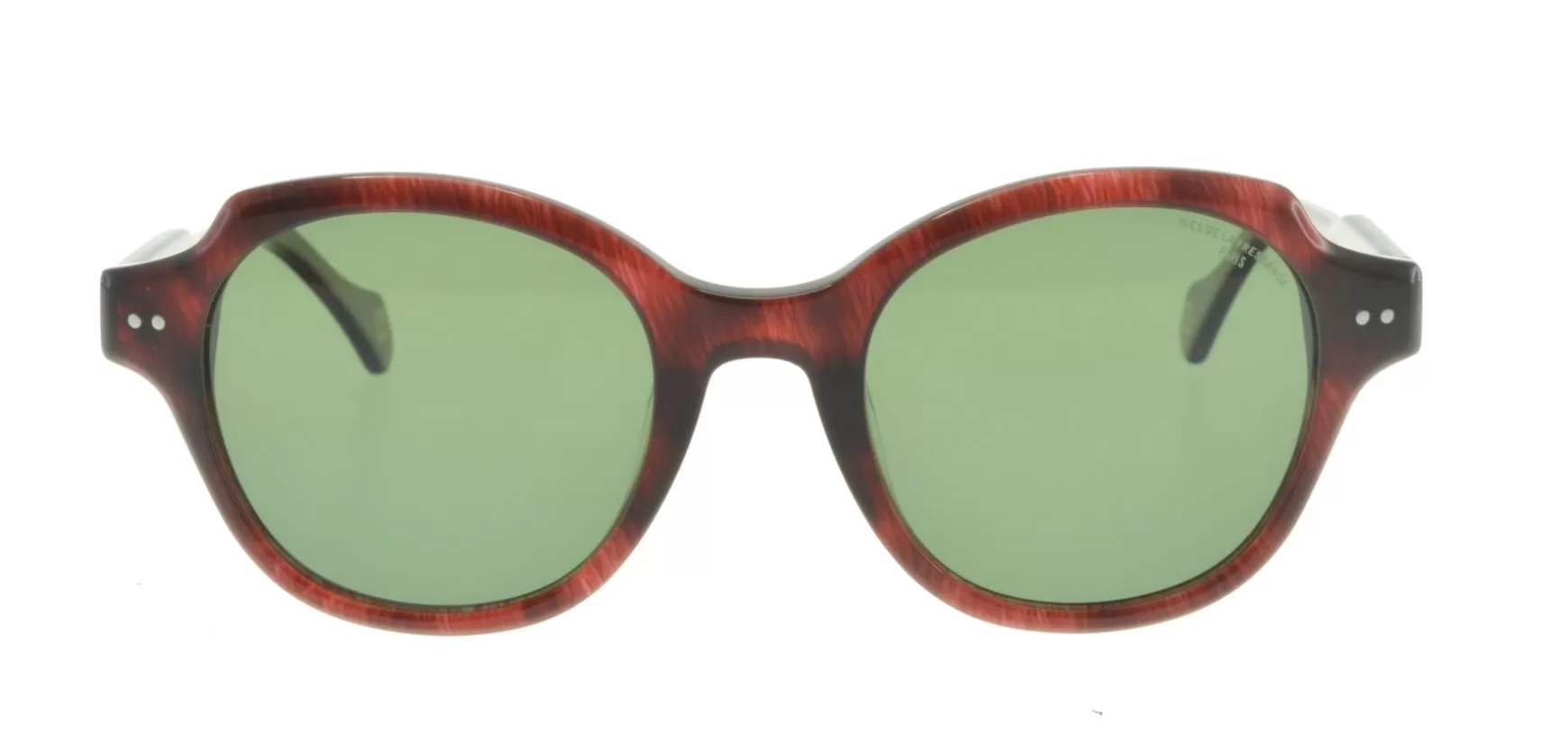 Ines de la Fressange Paris Julianne burgundy sunglasses Fashion