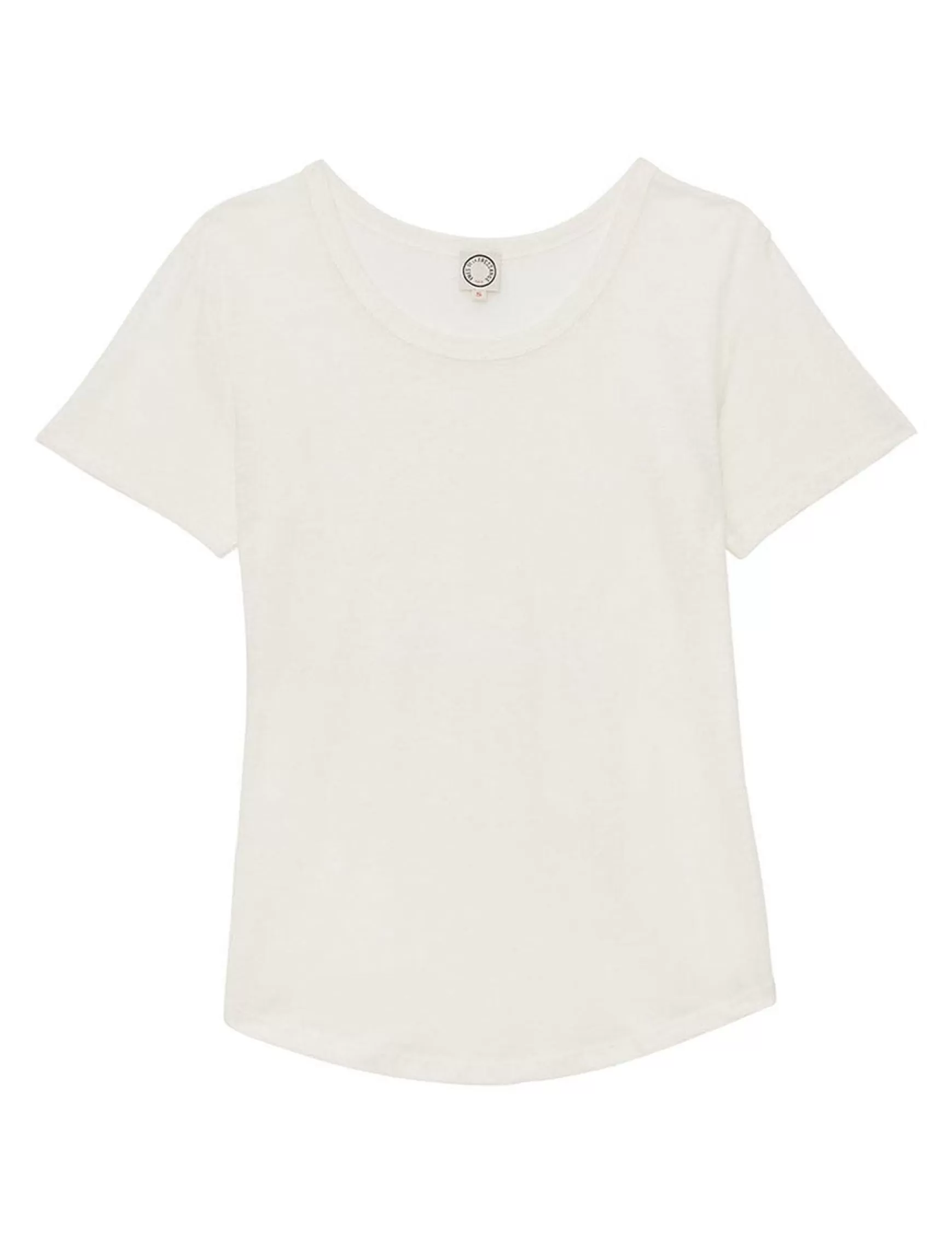 Ines de la Fressange Paris Lison T-shirt in ecru linen New