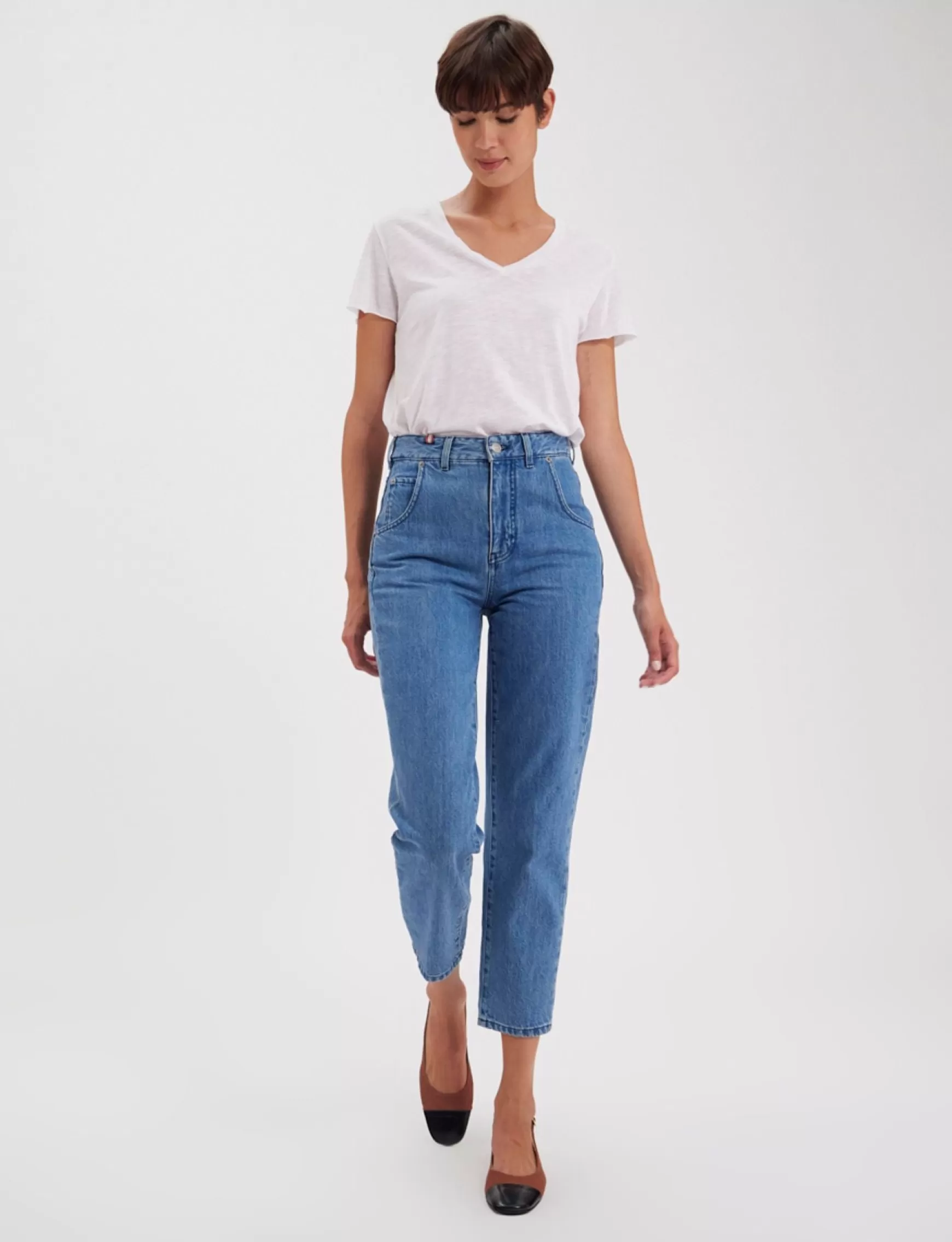 Ines de la Fressange Paris Luna blue denim jeans x Notify Discount