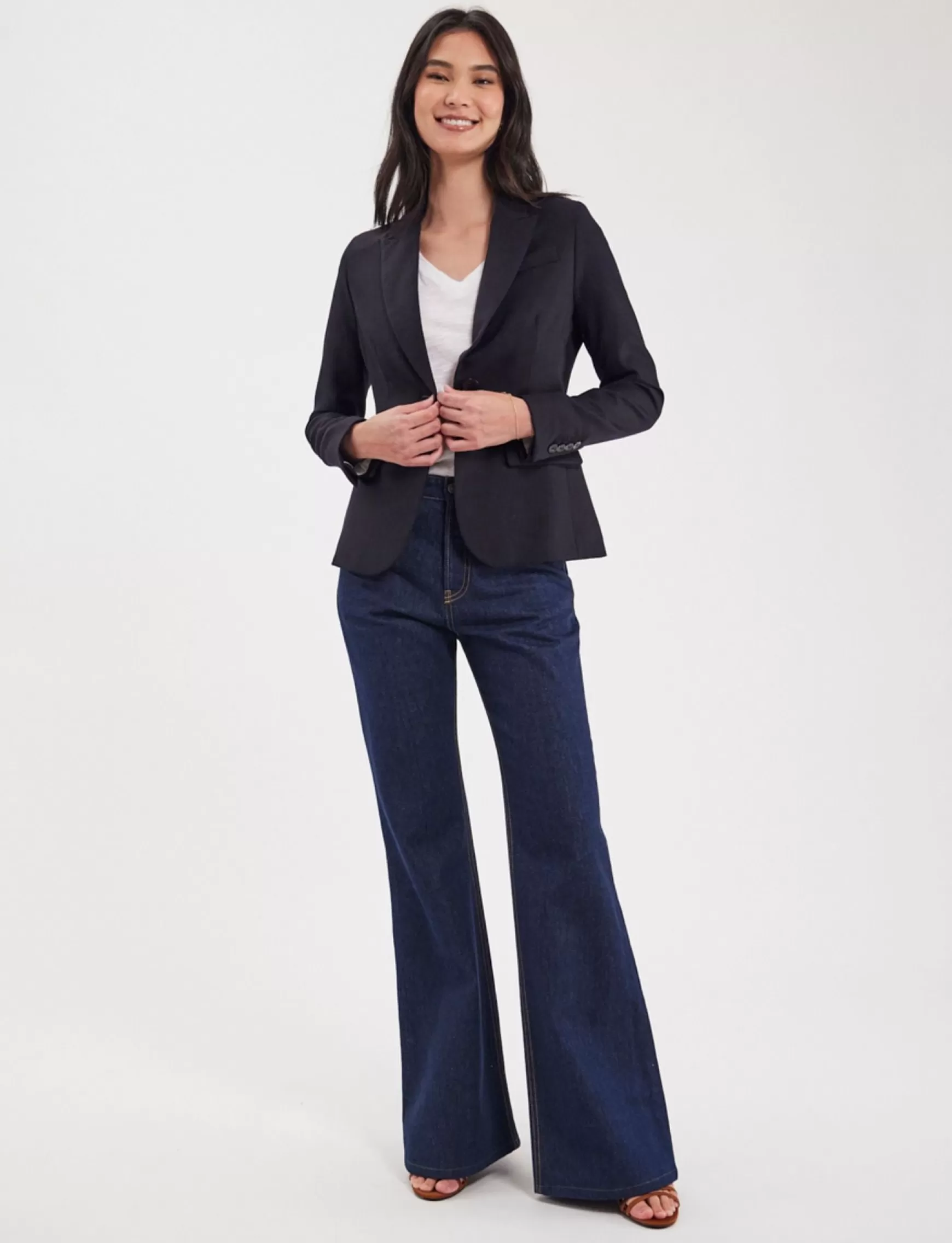 Ines de la Fressange Paris Nicoletta navy blue jacket ALREADY ONLINE Best Sale