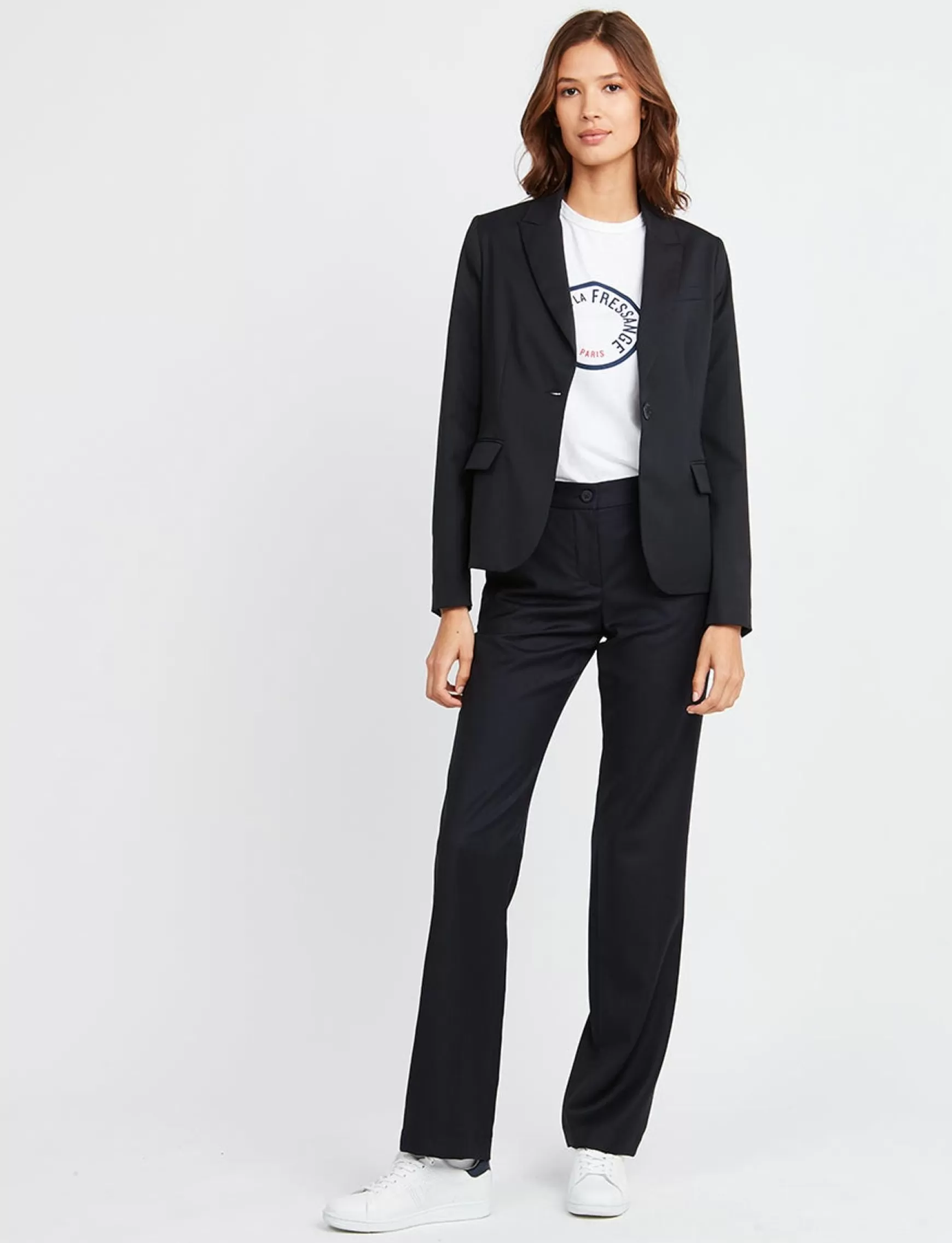 Ines de la Fressange Paris Nicoletta navy blue jacket no longer in use Cheap