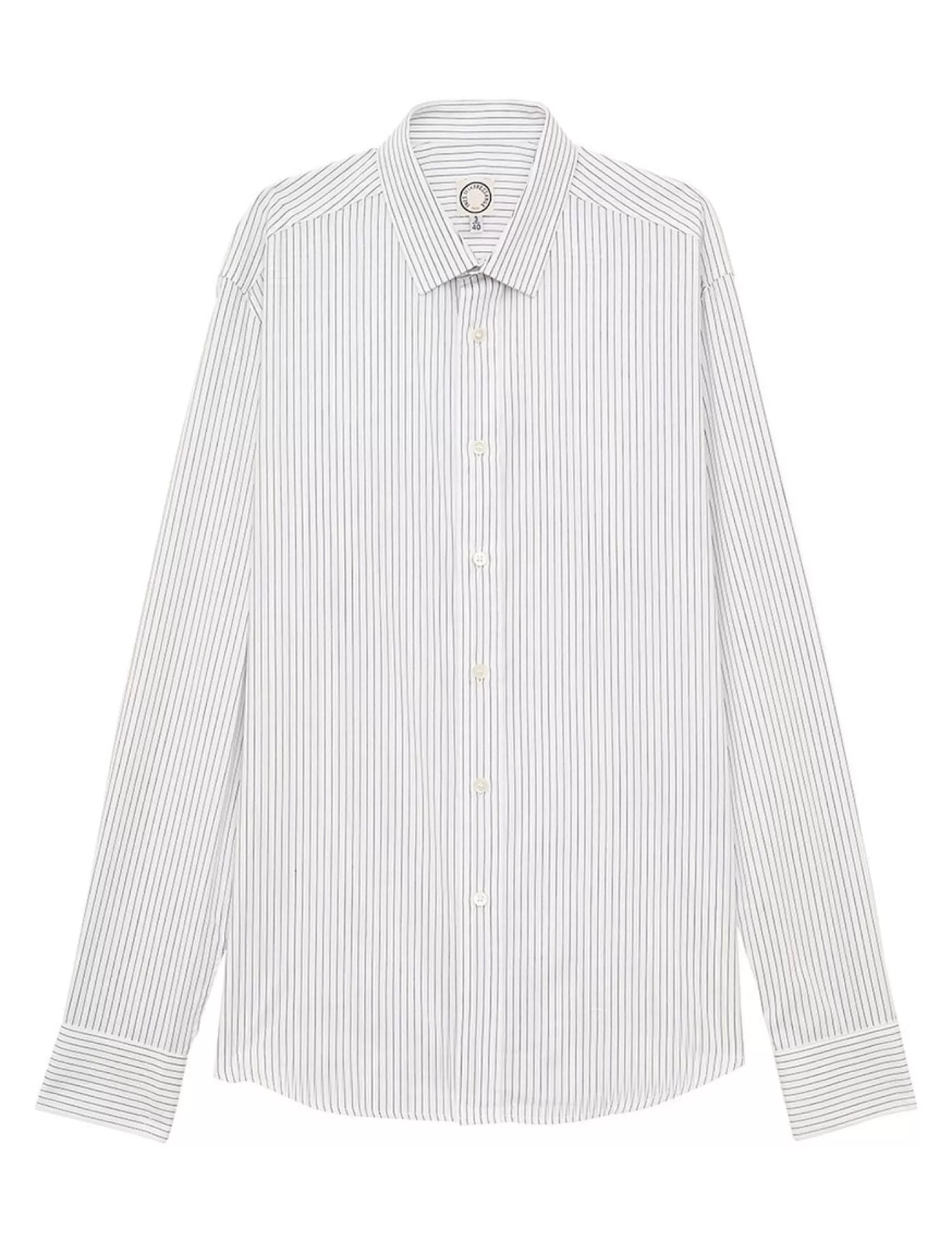 Ines de la Fressange Paris Olivier men's navy and white striped shirt Flash Sale