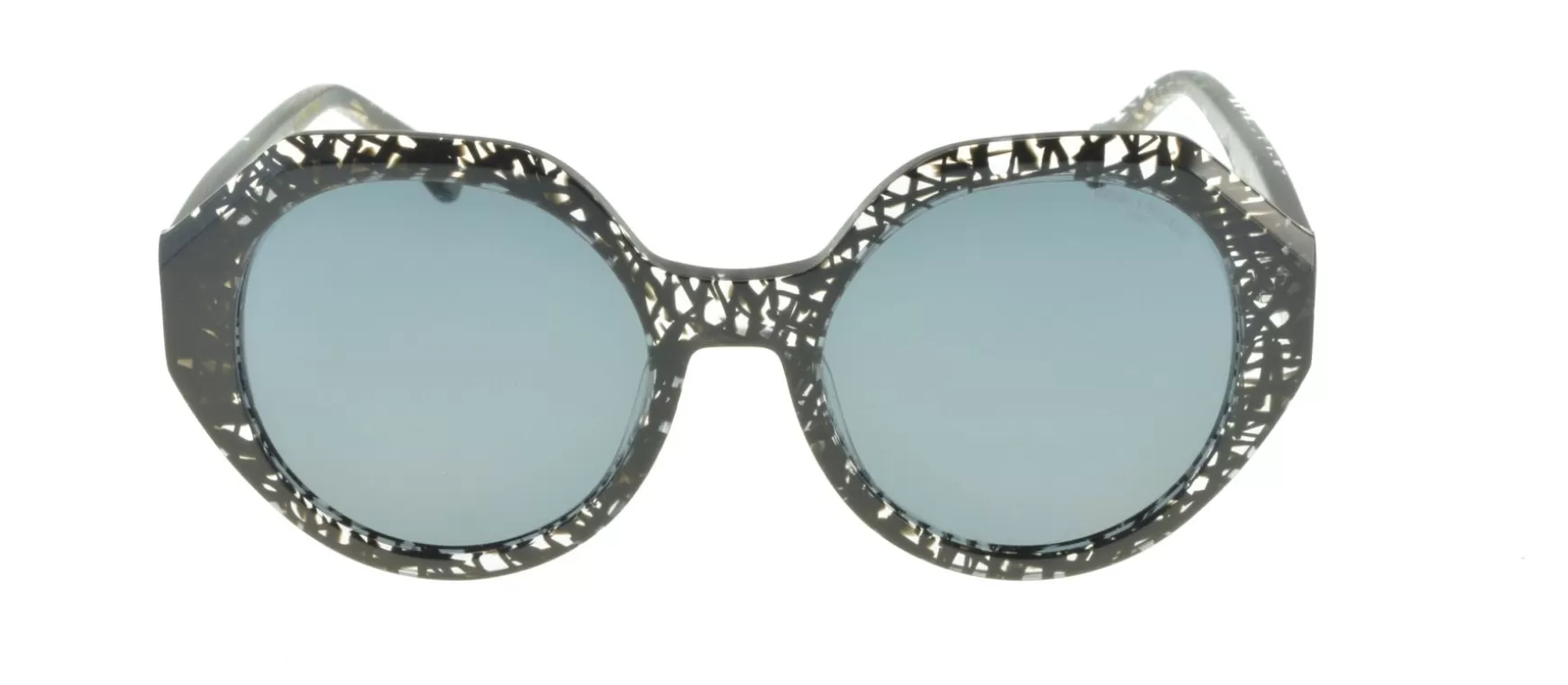 Ines de la Fressange Paris Ornella textured black sunglasses New