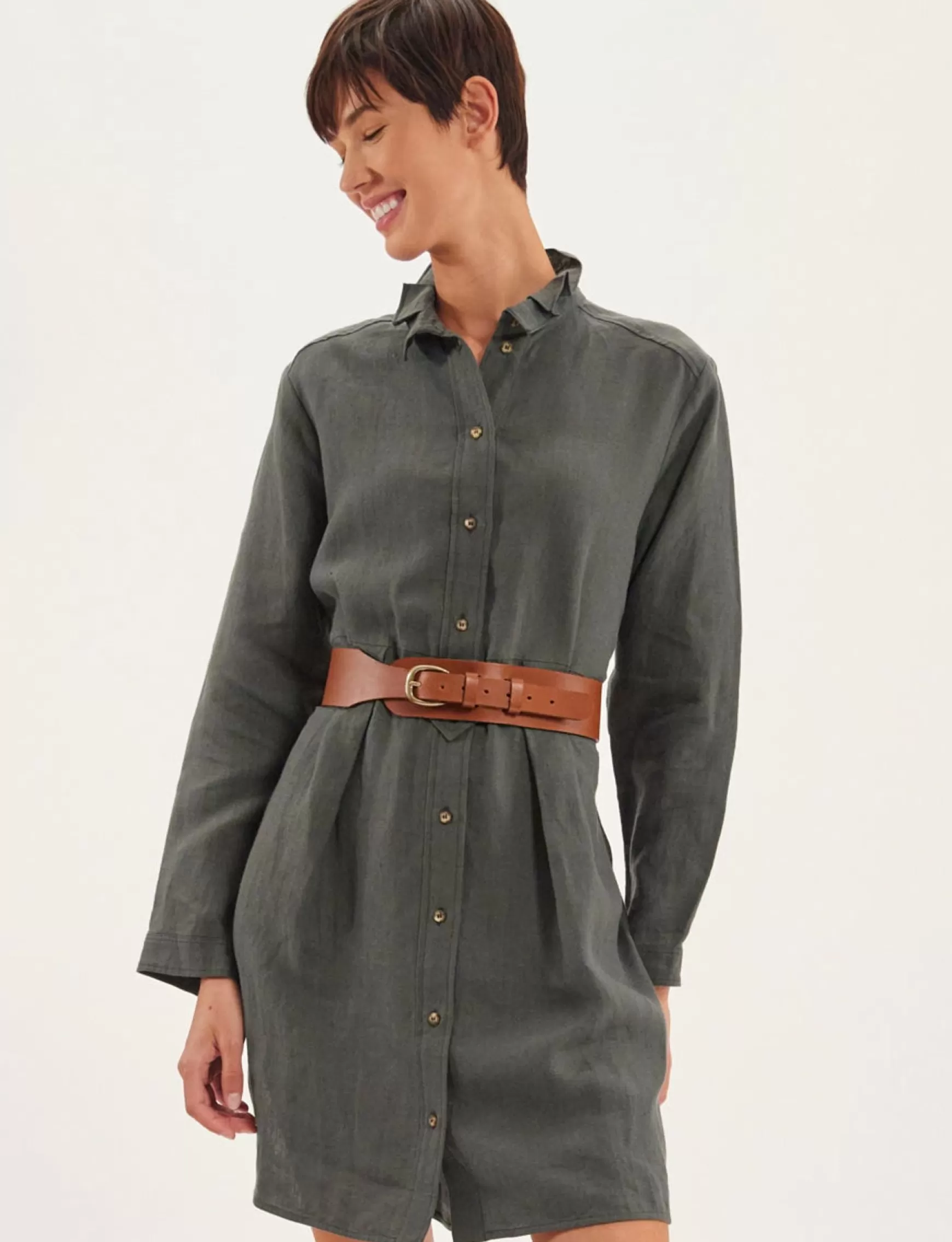 Ines de la Fressange Paris Paulette brown belt Shop