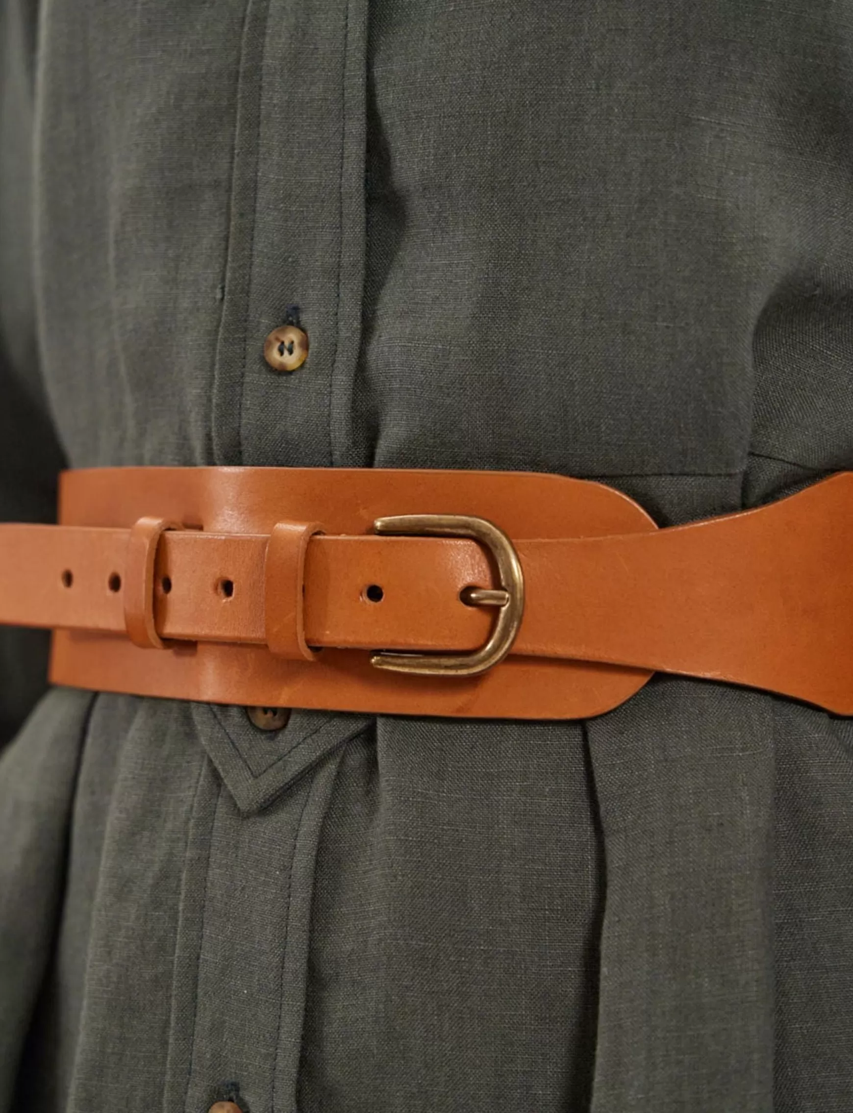 Ines de la Fressange Paris Paulette camel belt Outlet