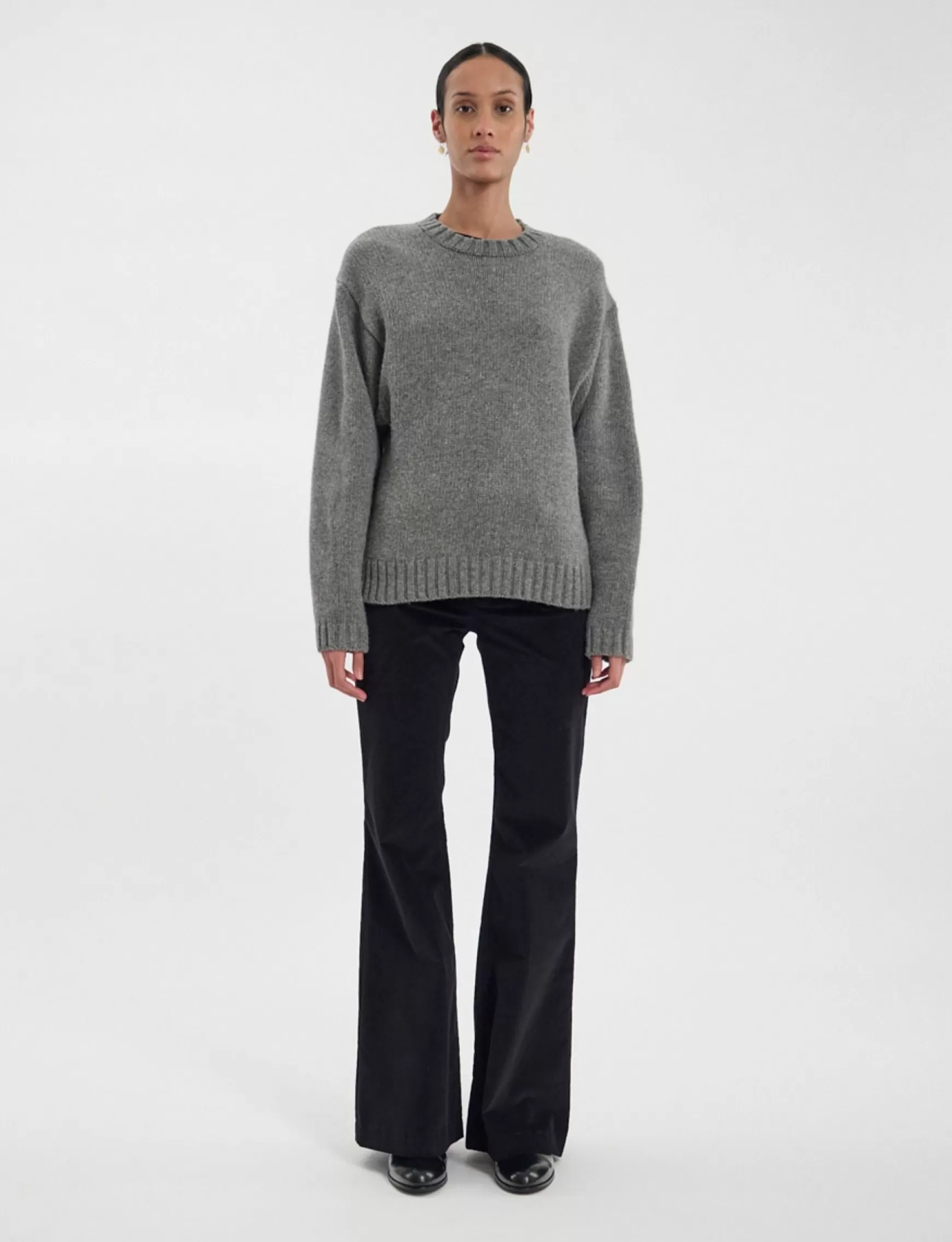 Ines de la Fressange Paris Paulin jumper in grey wool Best Sale