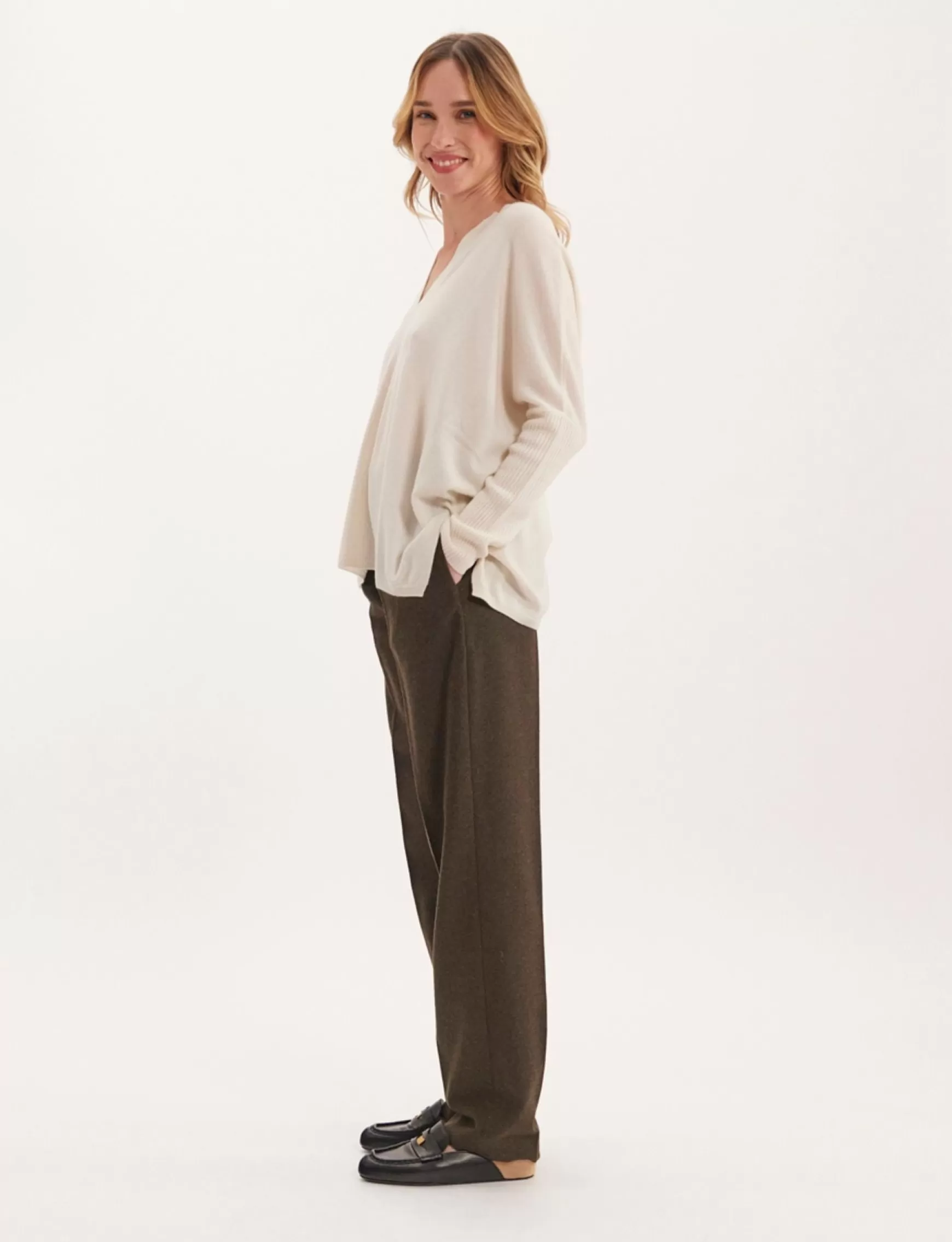 Ines de la Fressange Paris PONCHO PULLOVER TUNISIAN COLLAR ML Outlet