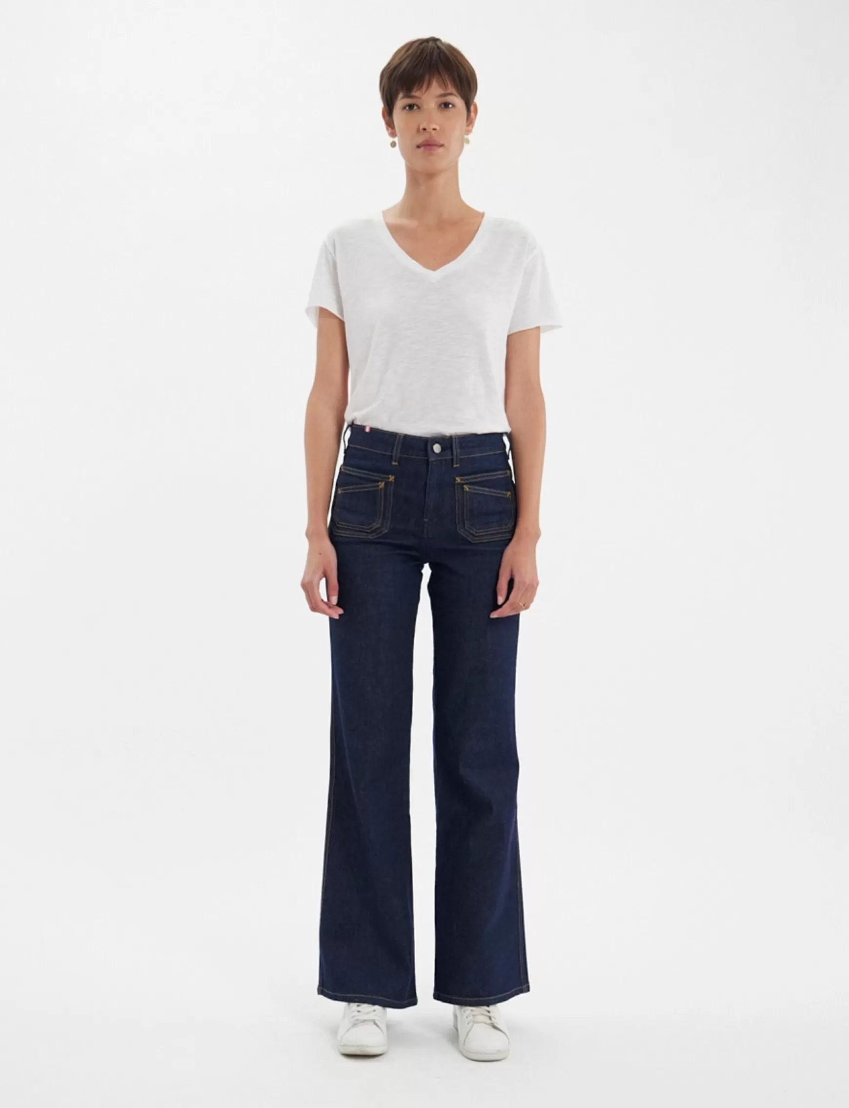 Ines de la Fressange Paris Rick Denim Navy Jeans Sale