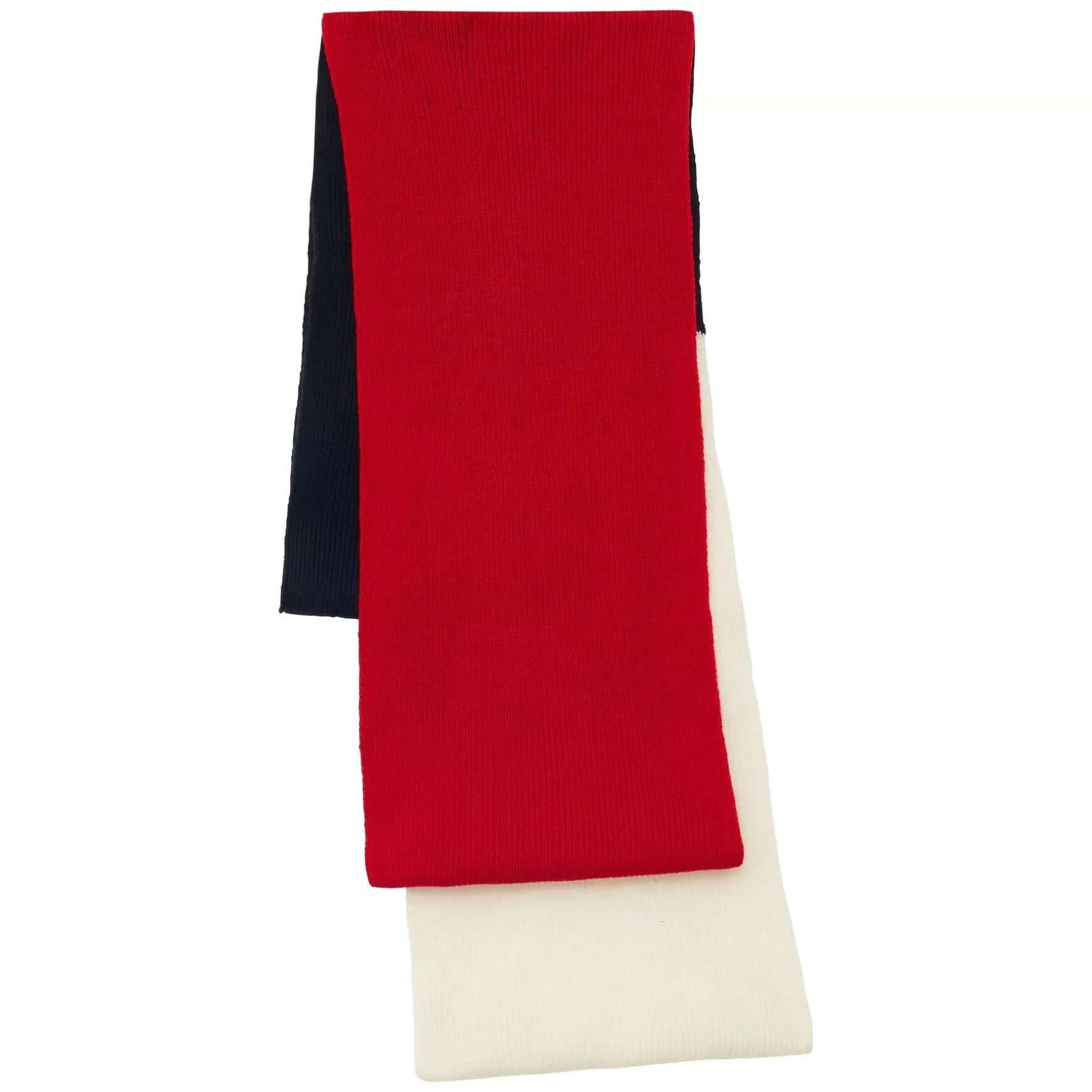 Ines de la Fressange Paris Ysée scarf in wool, navy, red and ecru Hot